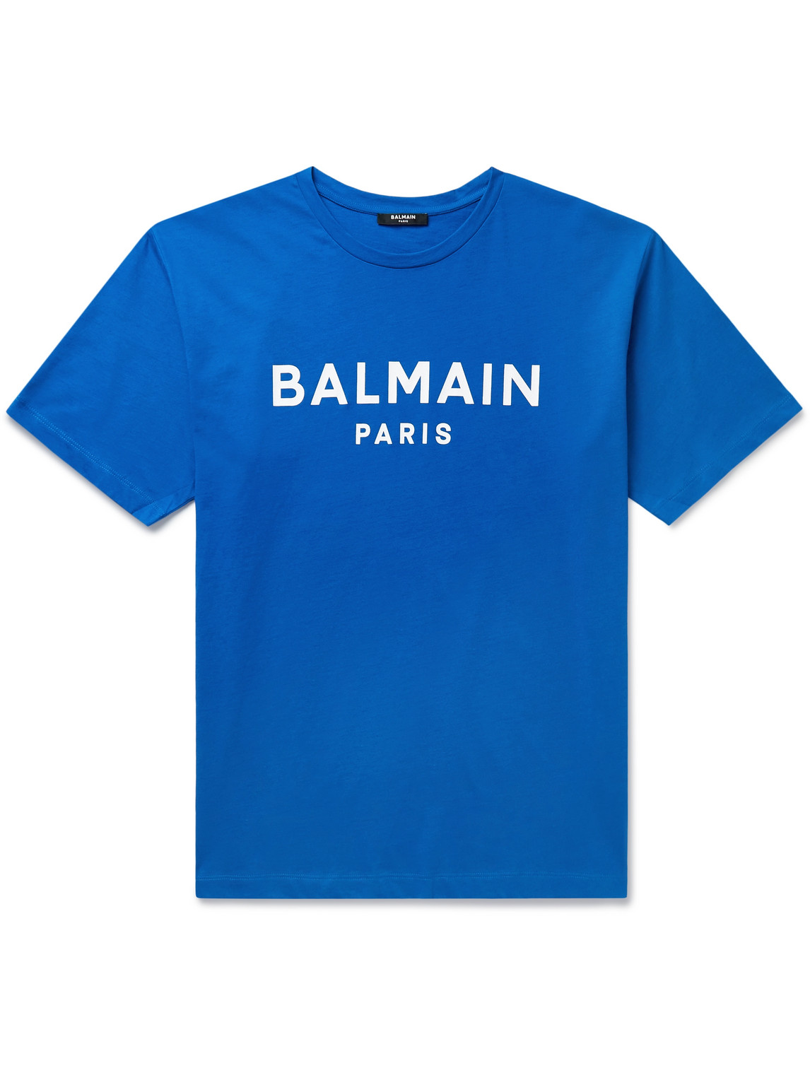 BALMAIN LOGO-PRINT COTTON-JERSEY T-SHIRT