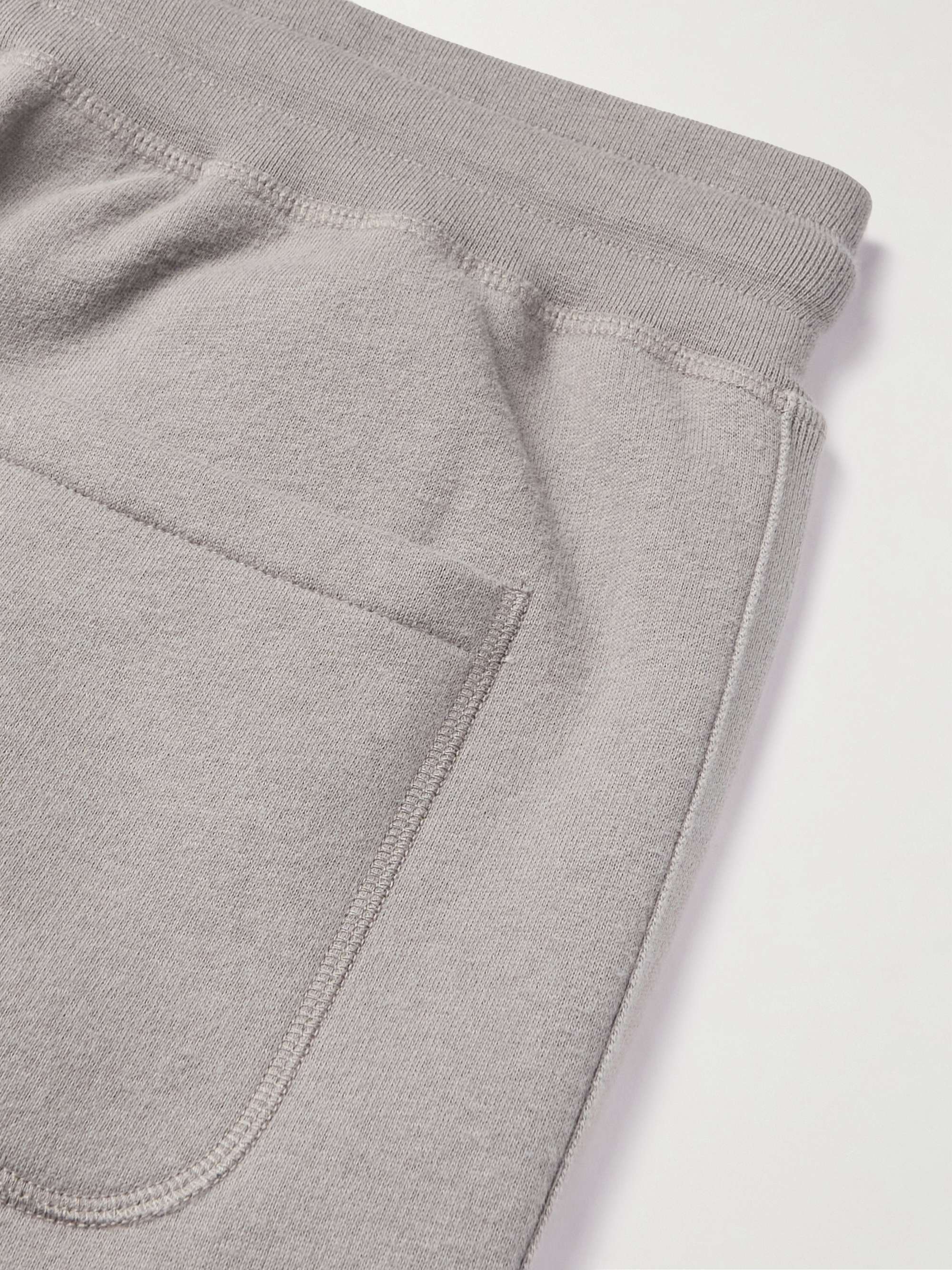 KINGSMAN Tapered Cotton and Cashmere-Blend Jersey Sweatpants