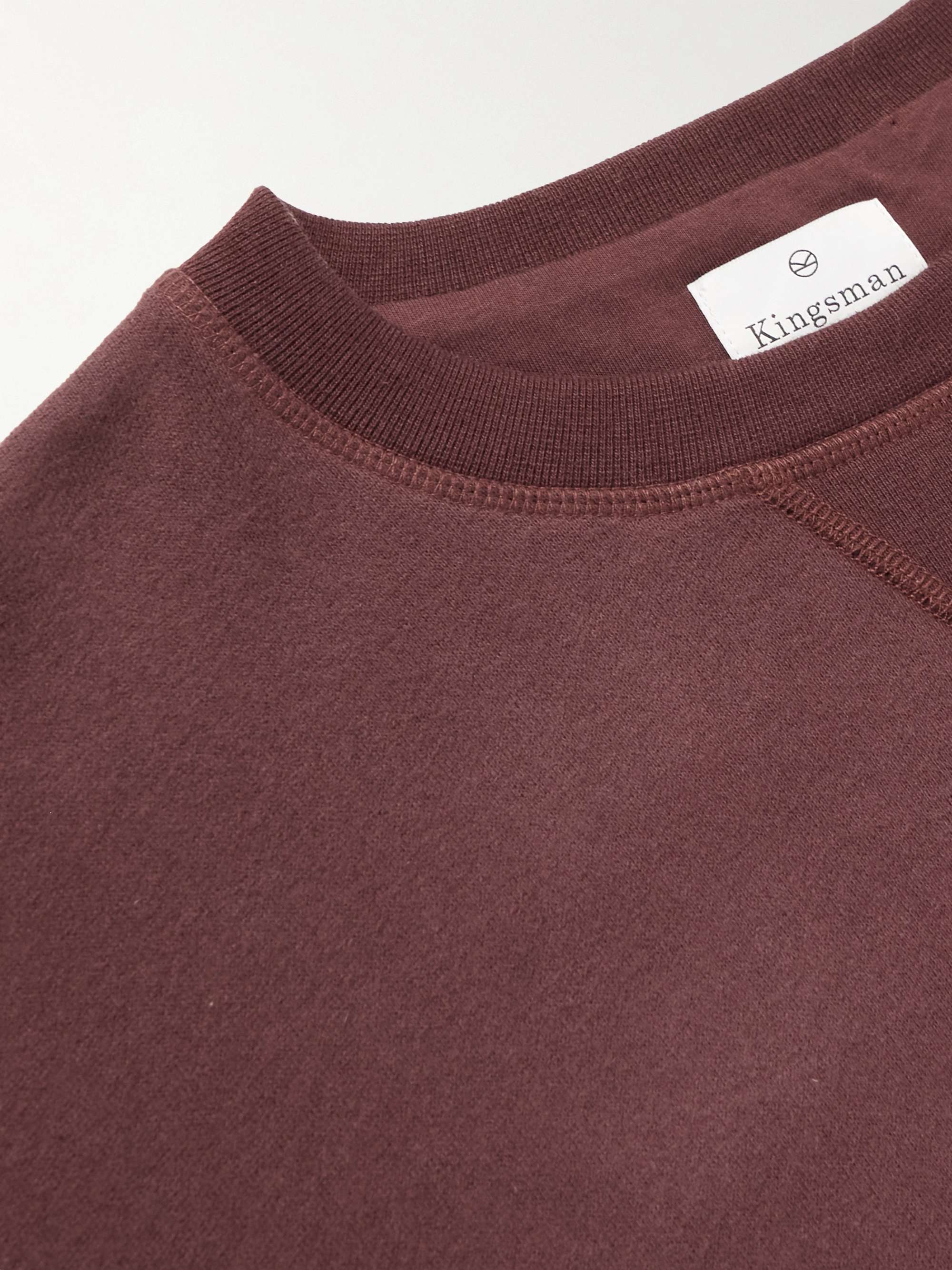 KINGSMAN Cotton and Cashmere-Blend Jersey Sweatshirt