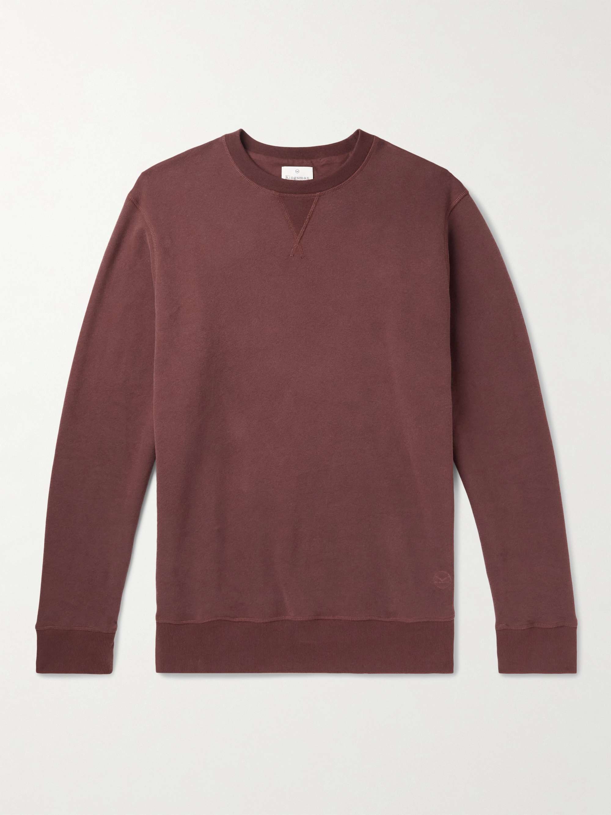KINGSMAN Cotton and Cashmere-Blend Jersey Sweatshirt