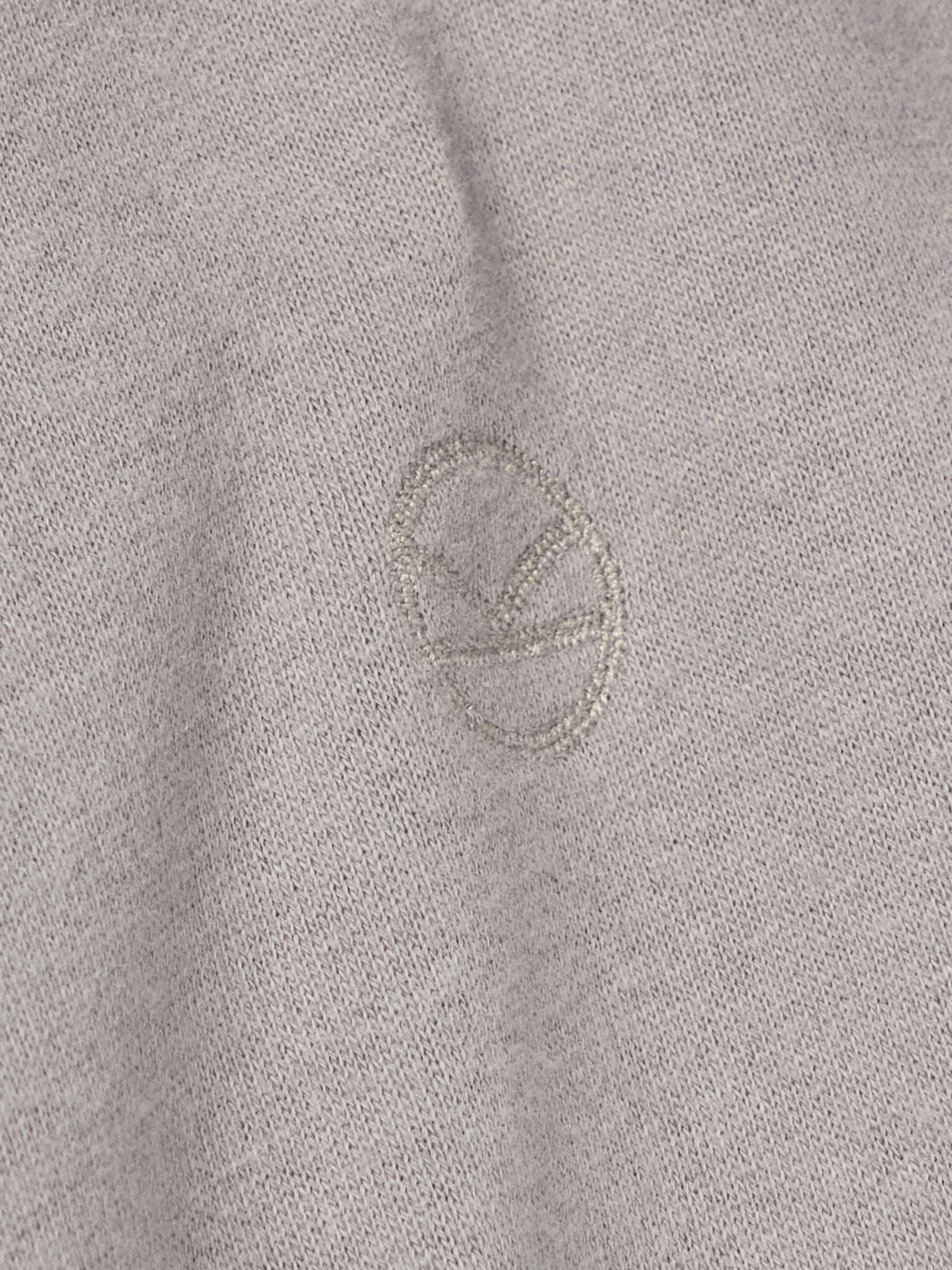 KINGSMAN Cotton and Cashmere-Blend Zip-Up Hoodie