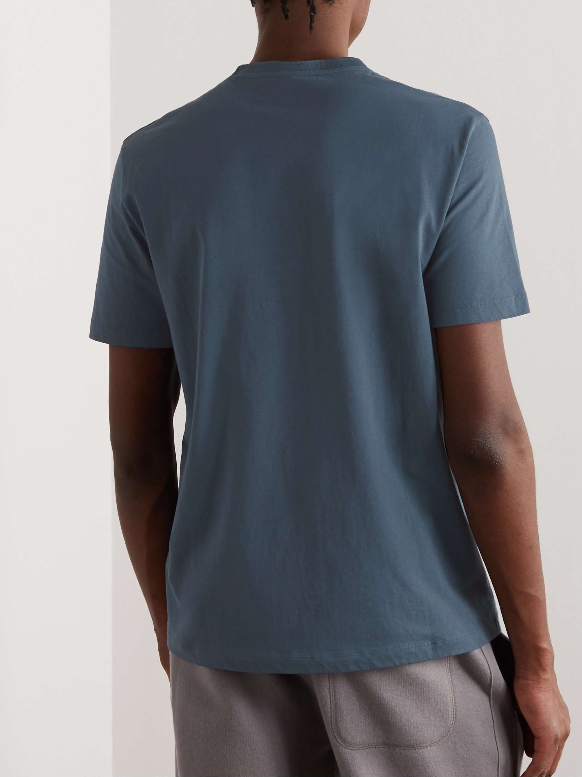 KINGSMAN Logo-Embroidered Pima Cotton-Jersey T-Shirt