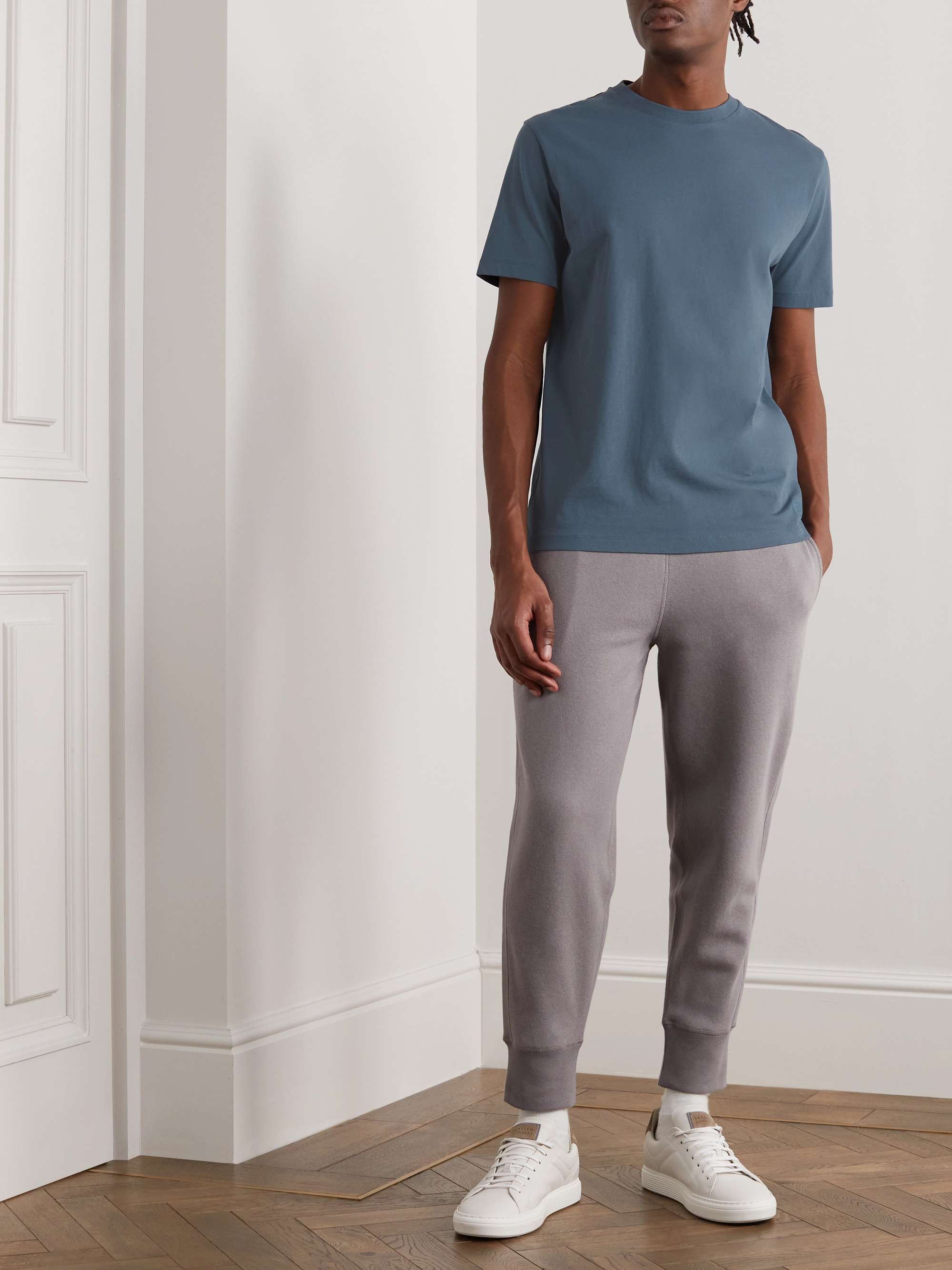 KINGSMAN Logo-Embroidered Pima Cotton-Jersey T-Shirt