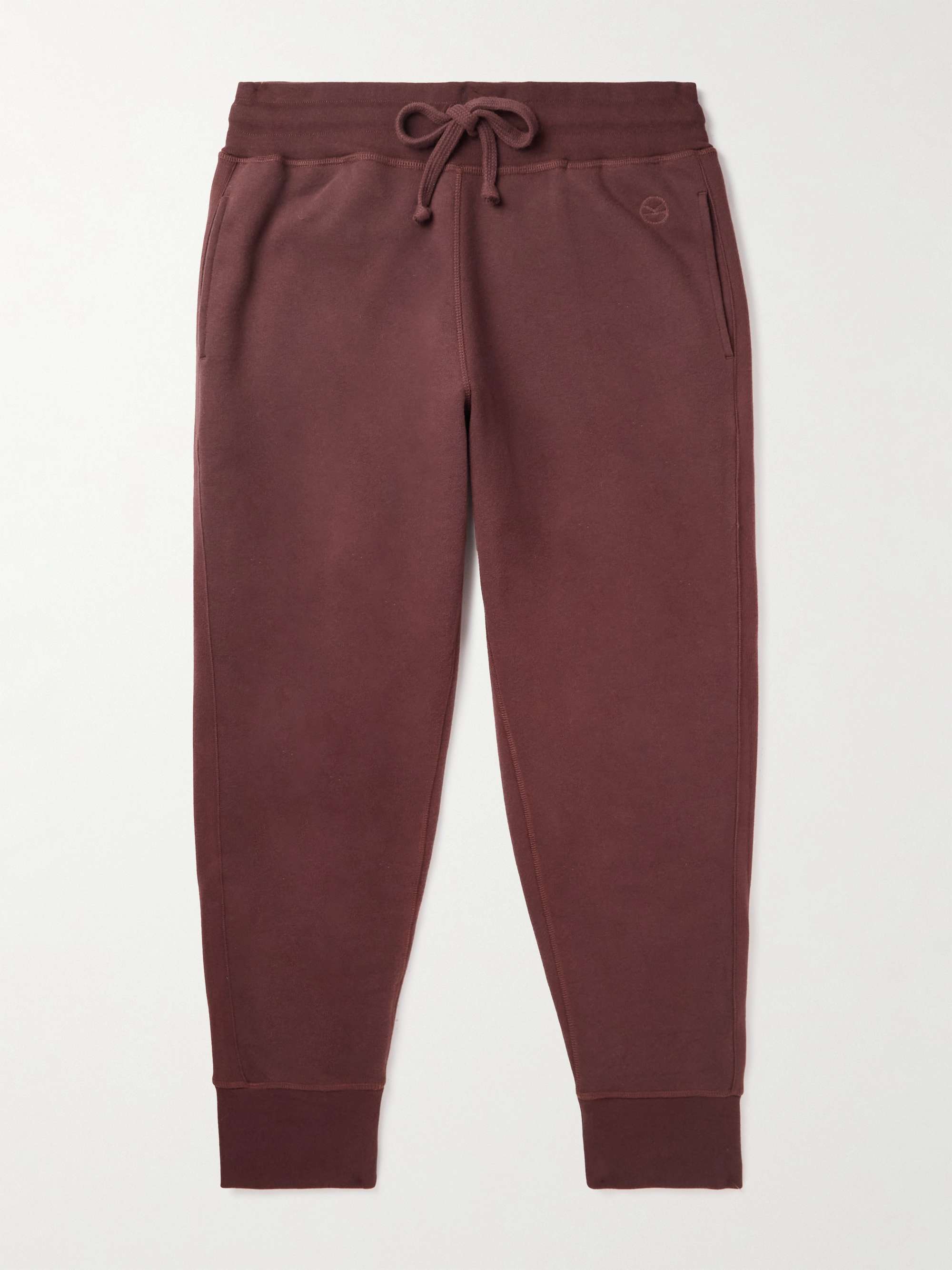 KINGSMAN Tapered Cotton and Cashmere-Blend Jersey Sweatpants