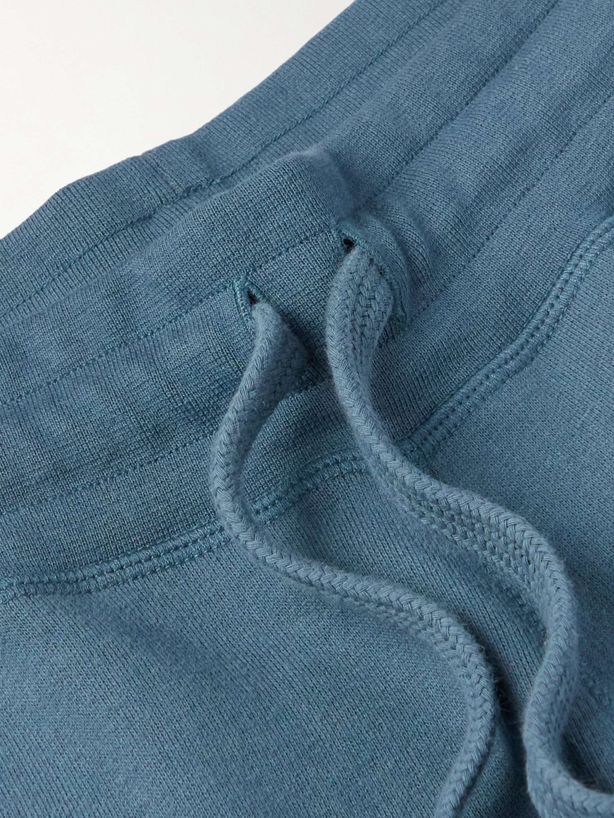 KINGSMAN Tapered Cotton and Cashmere-Blend Jersey Sweatpants