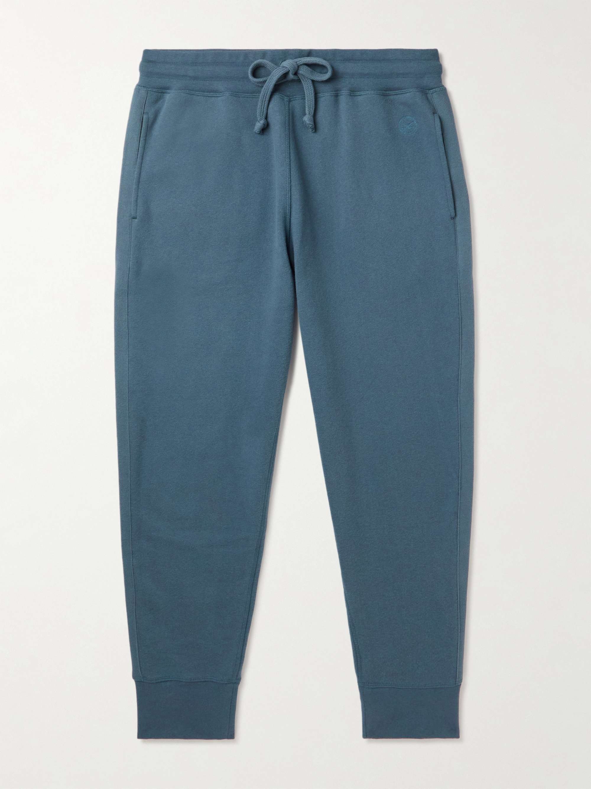 KINGSMAN Tapered Cotton and Cashmere-Blend Jersey Sweatpants