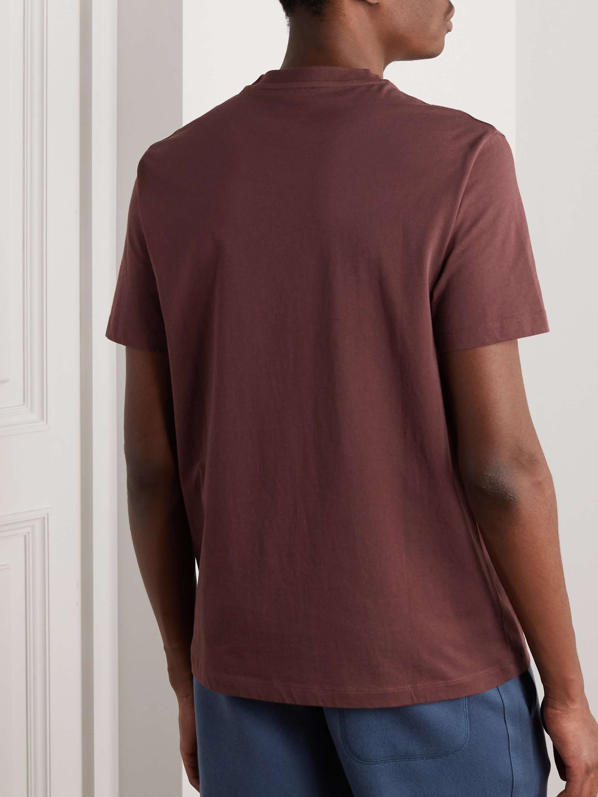 KINGSMAN Logo-Embroidered Pima Cotton-Jersey T-Shirt