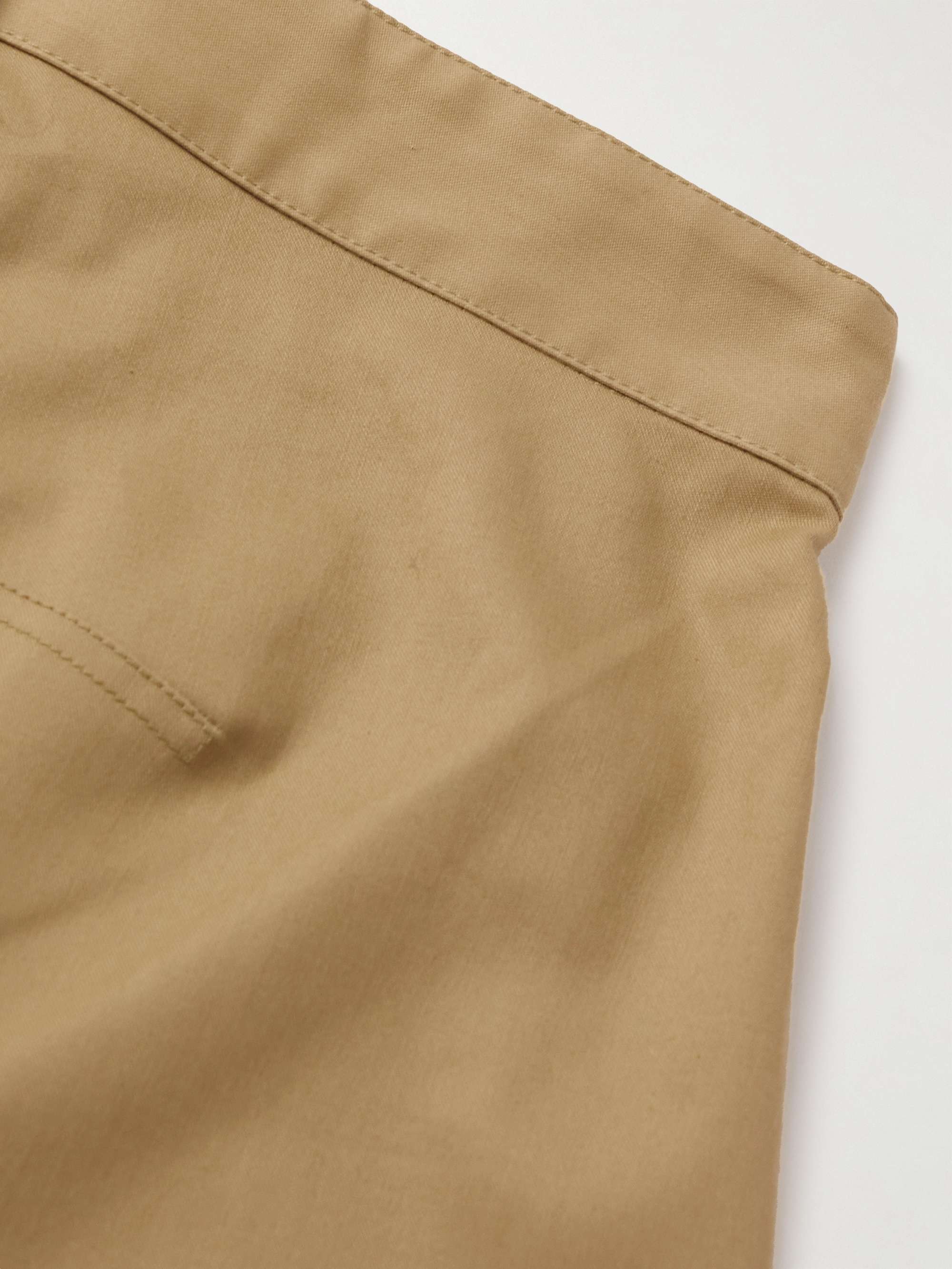 JW ANDERSON Twisted Straight-Leg Cotton-Sateen Shorts