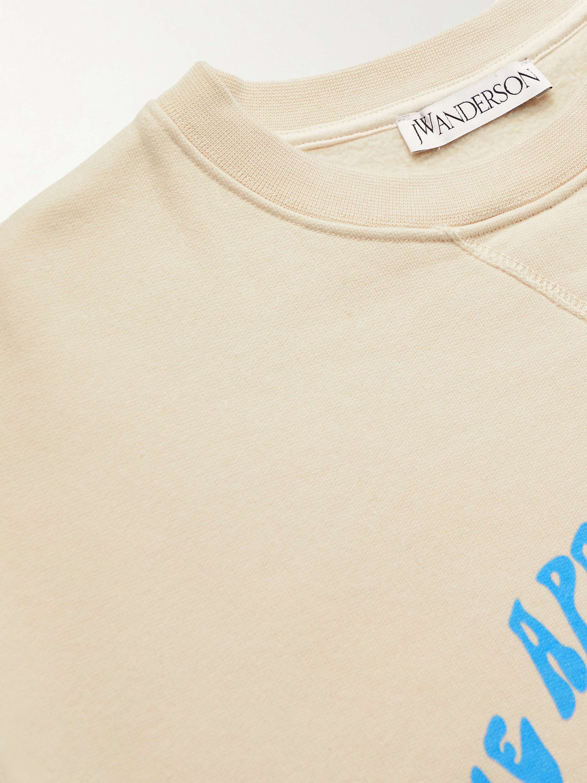 JW ANDERSON Printed Cotton-Jersey Sweatshirt