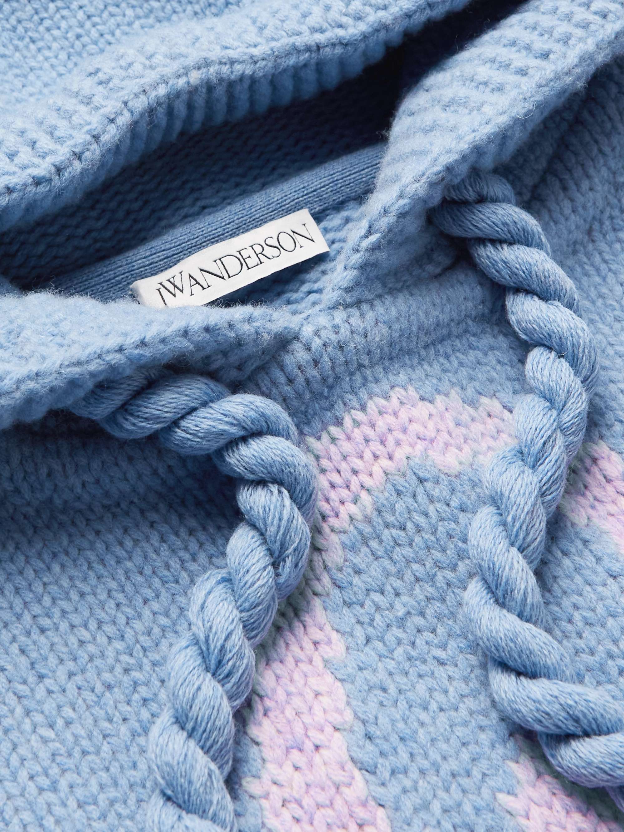 JW ANDERSON Logo-Jacquard Wool Hoodie