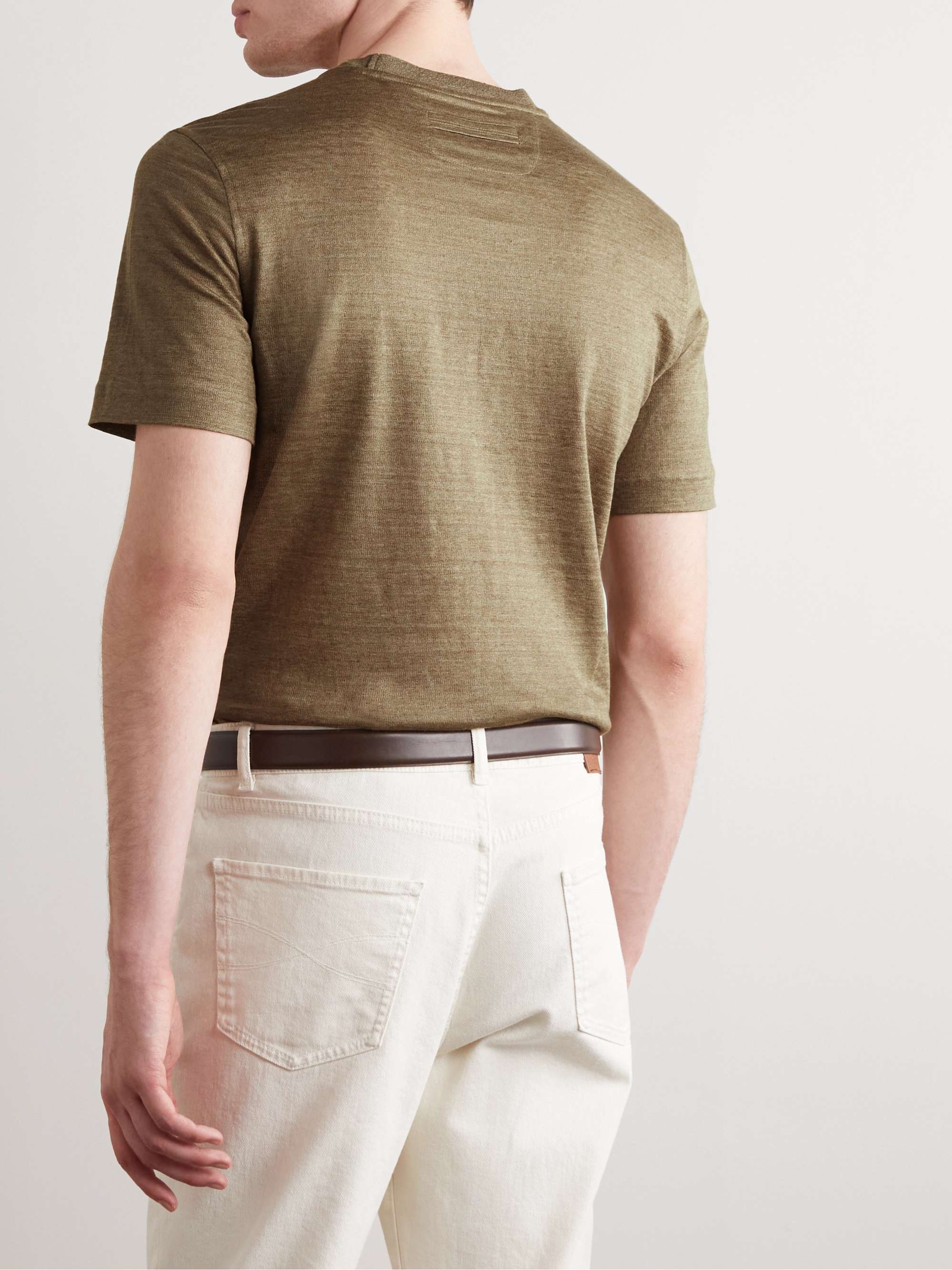 ZEGNA Linen T-Shirt
