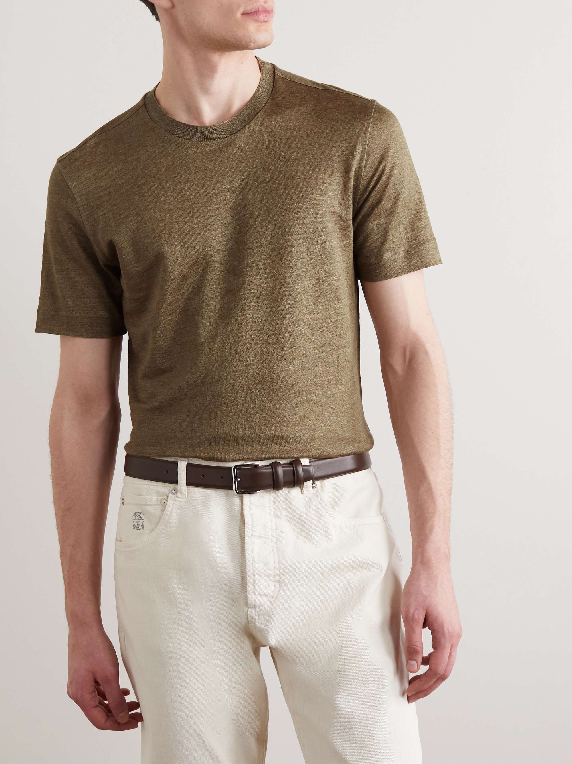 ZEGNA Linen T-Shirt