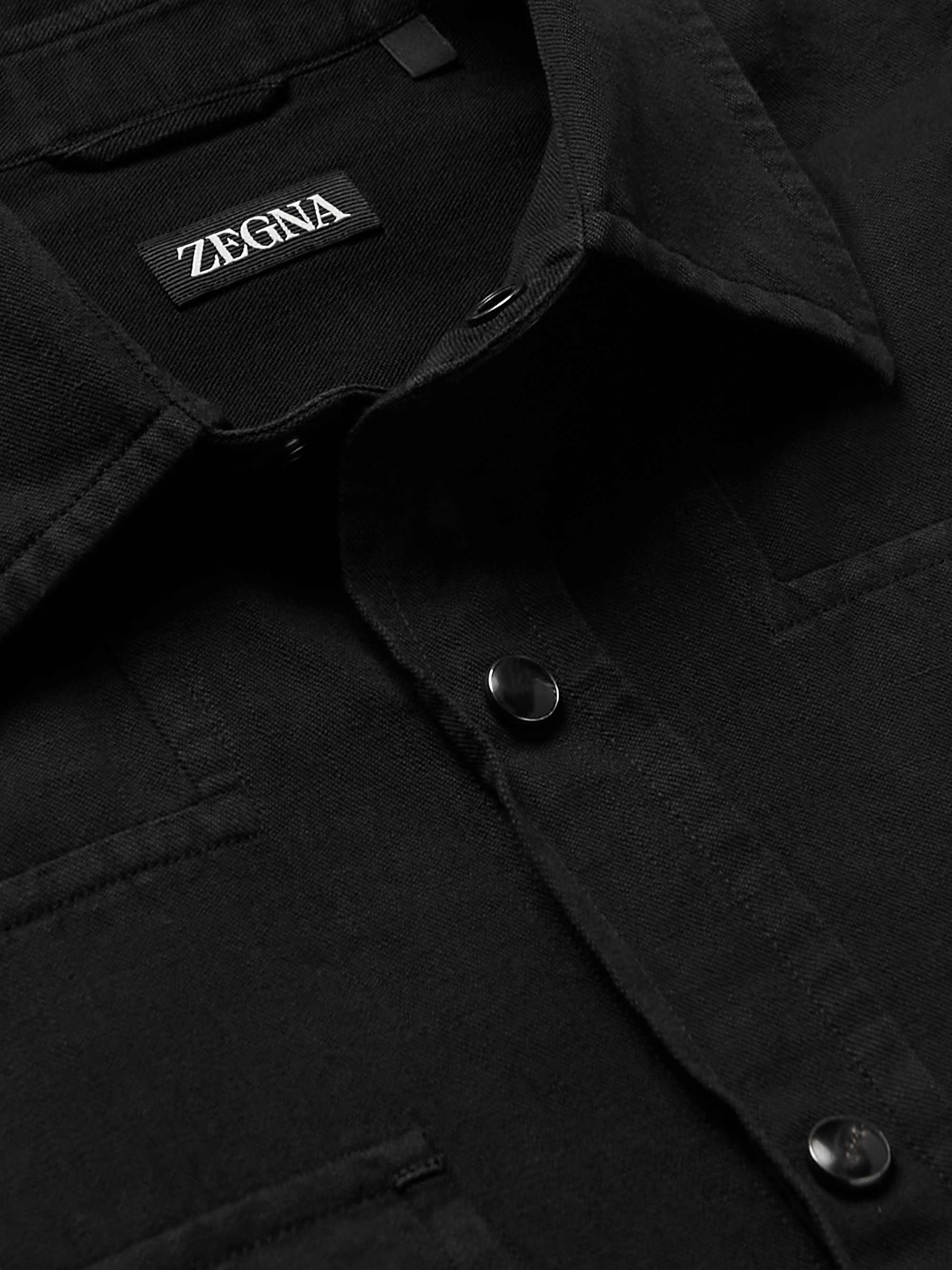 ZEGNA Denim Western Shirt