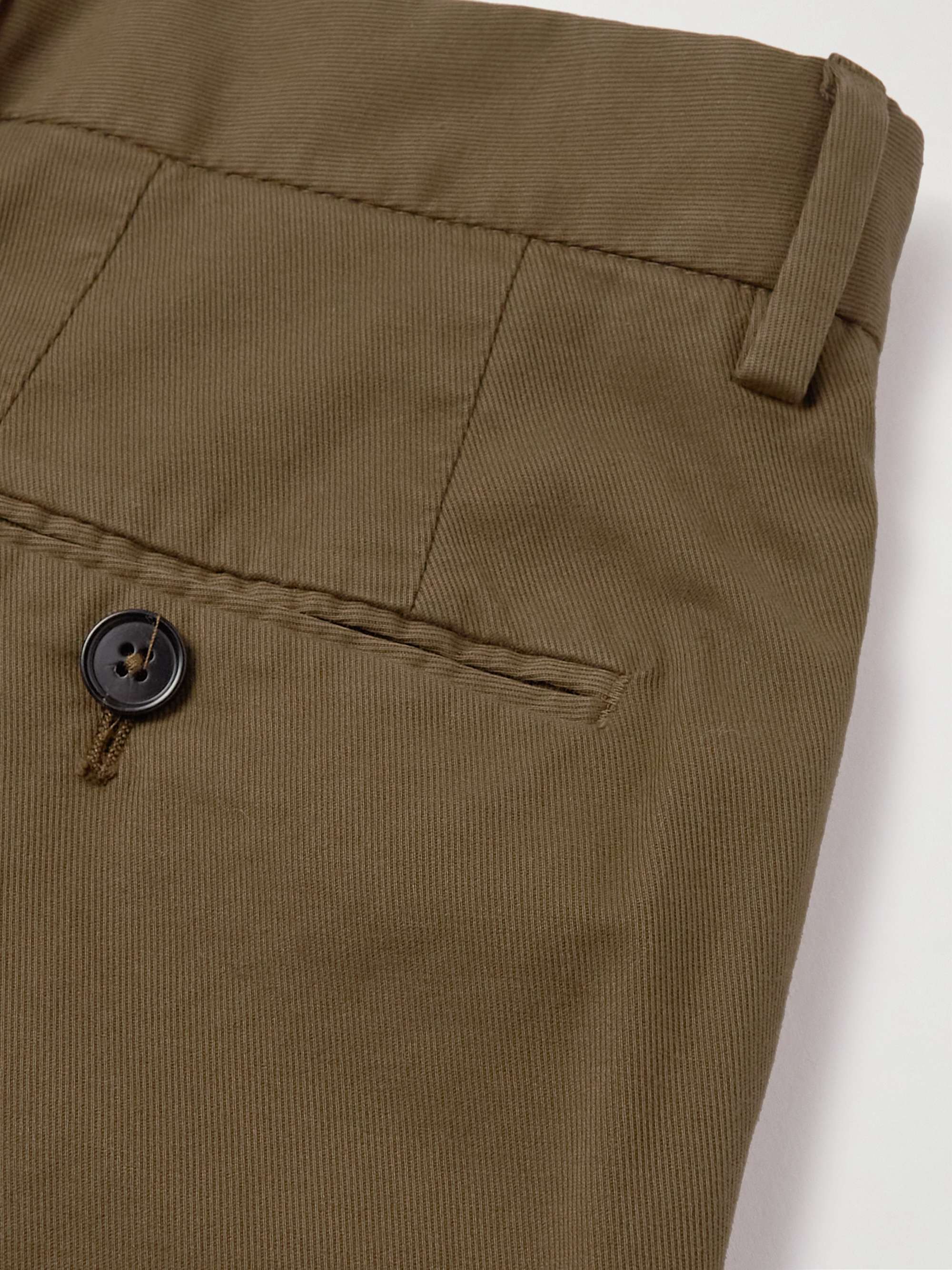 ZEGNA Slim-Fit Stretch-Cotton Twill Trousers