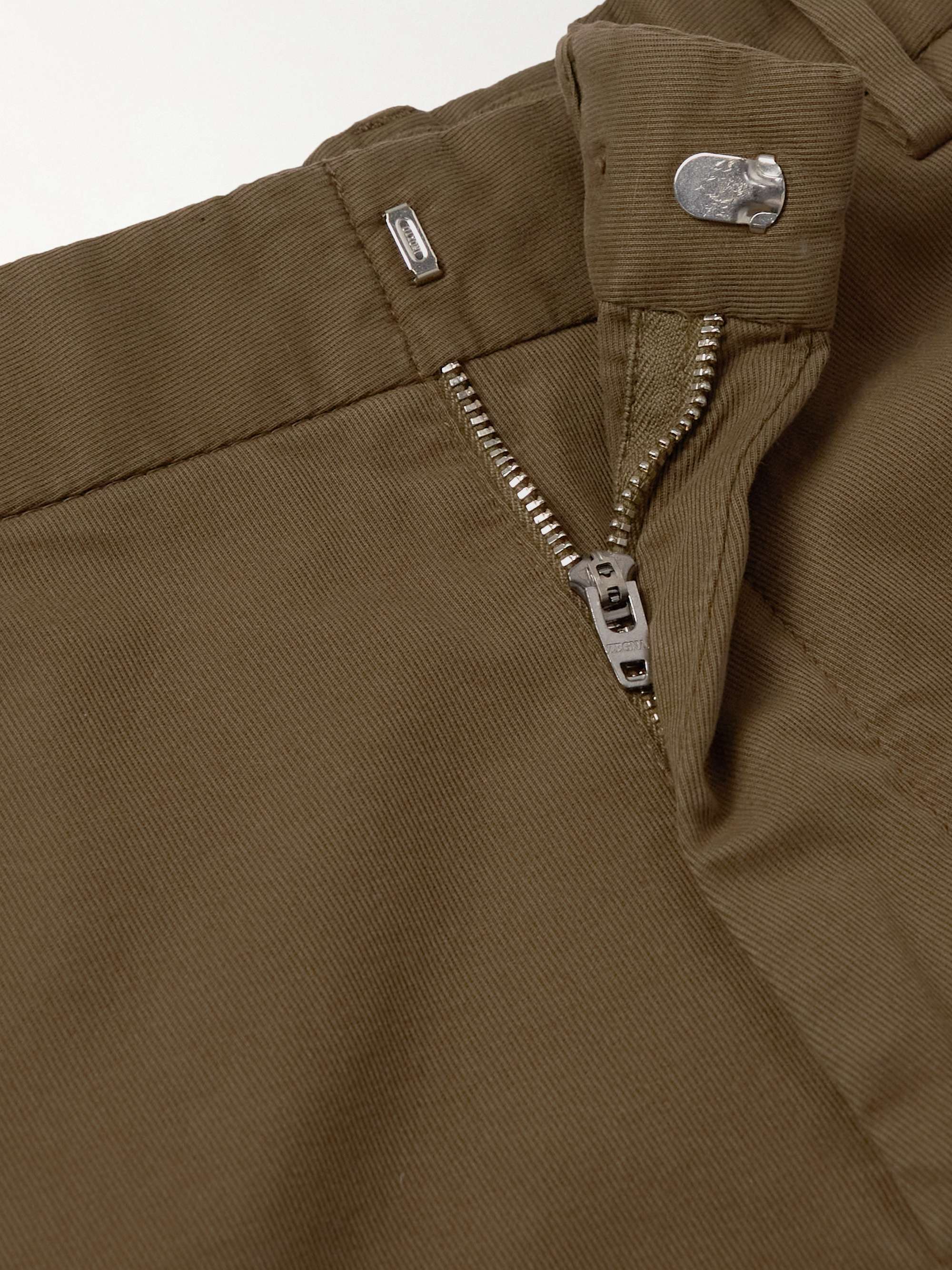 ZEGNA Slim-Fit Stretch-Cotton Twill Trousers
