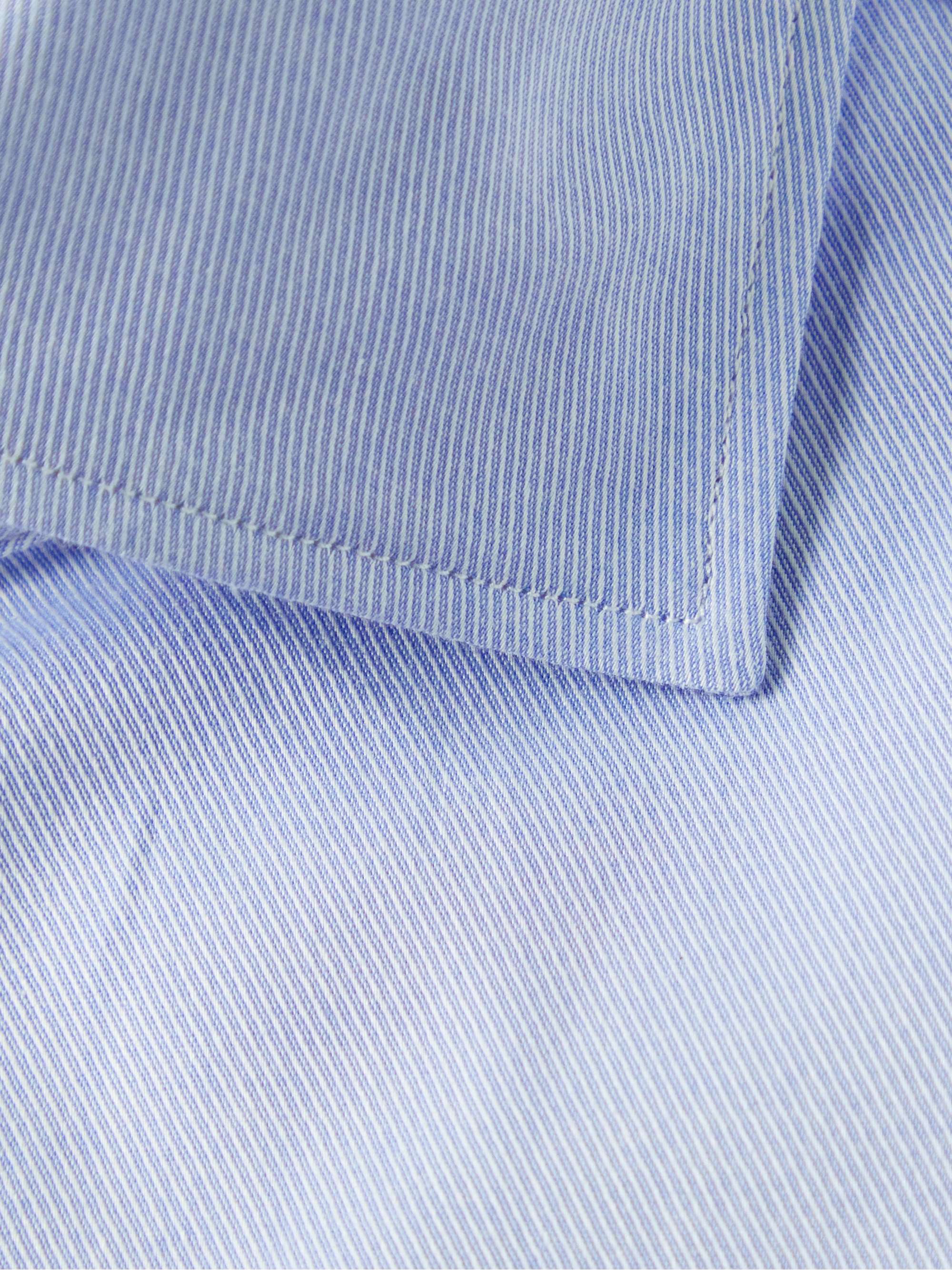 ZEGNA Trofeo Slim-Fit Cutaway-Collar Cotton-Blend Twill Shirt