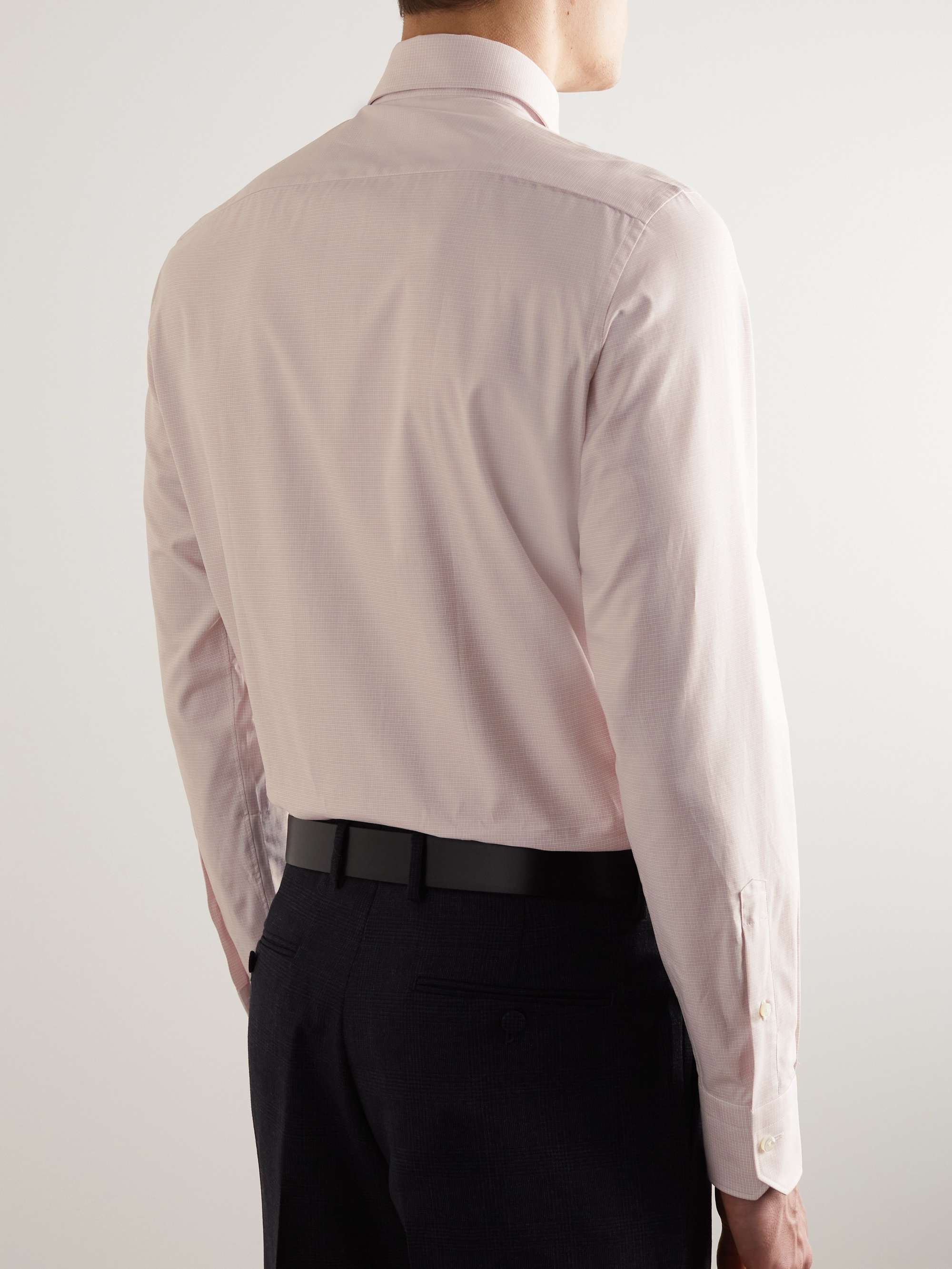 ZEGNA Trofeo Checked Cotton-Poplin Shirt