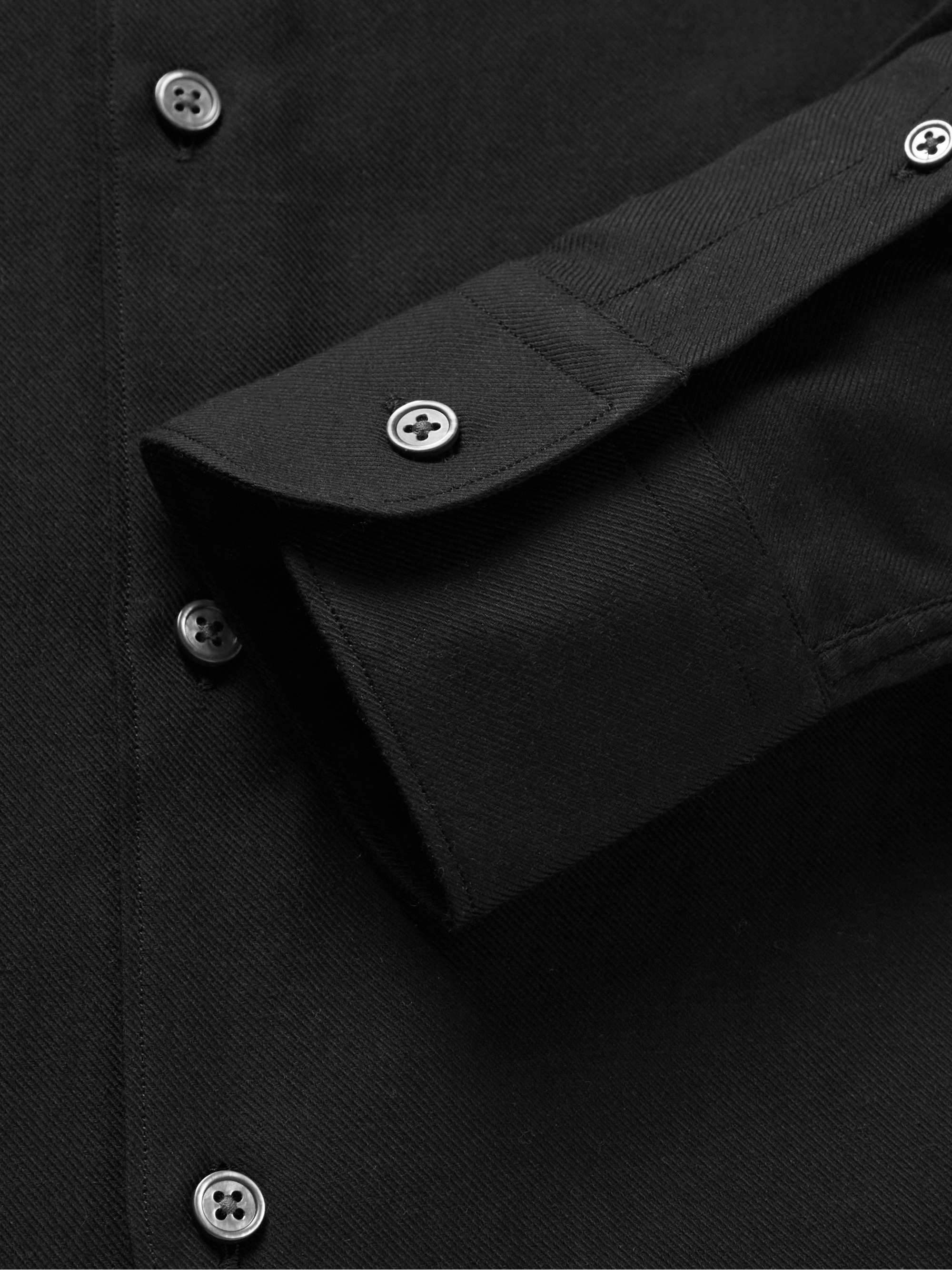 ZEGNA Cotton and Cashmere-Blend Twill Shirt