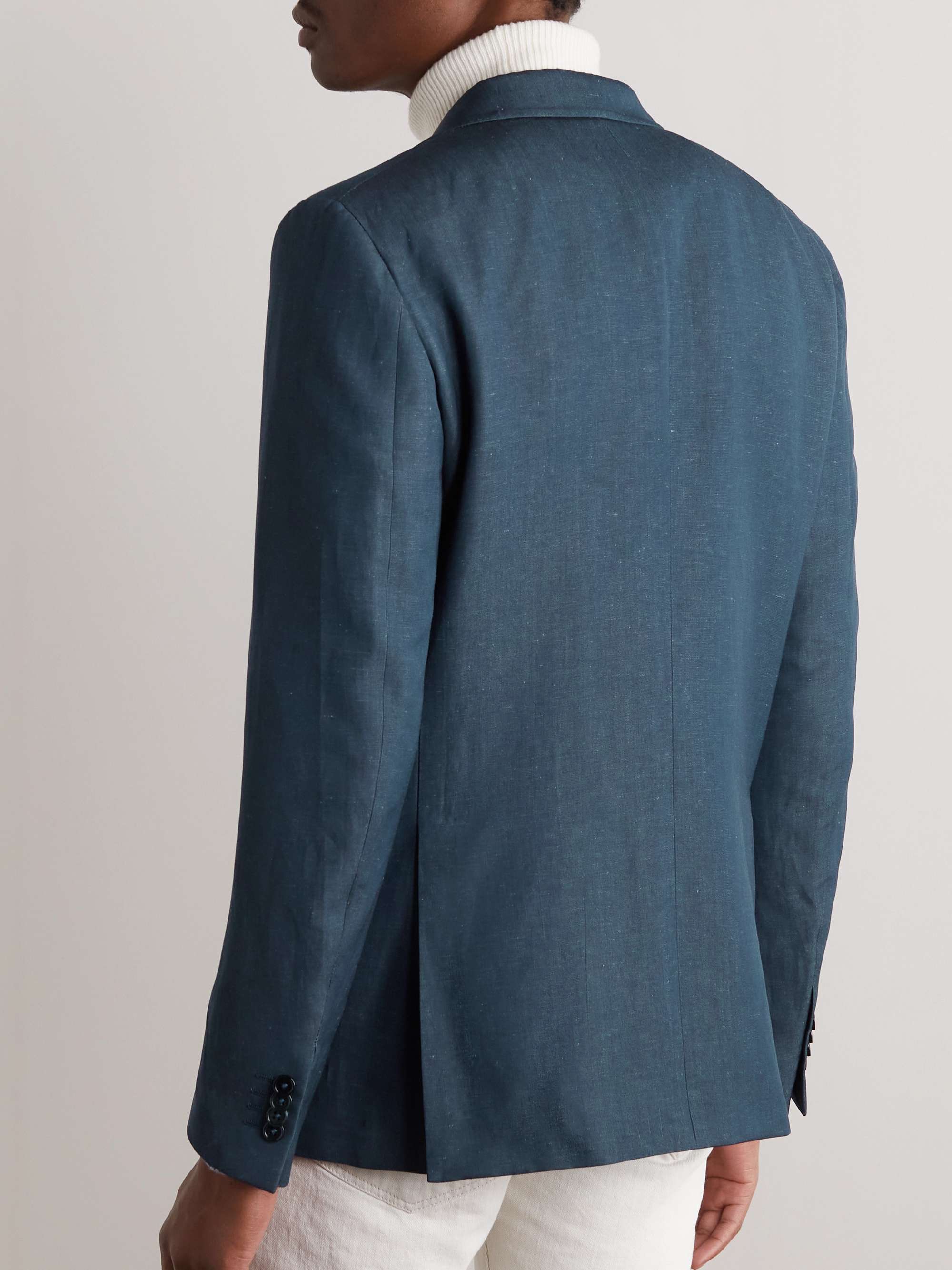 ZEGNA Wool and Linen-Blend Suit Jacket