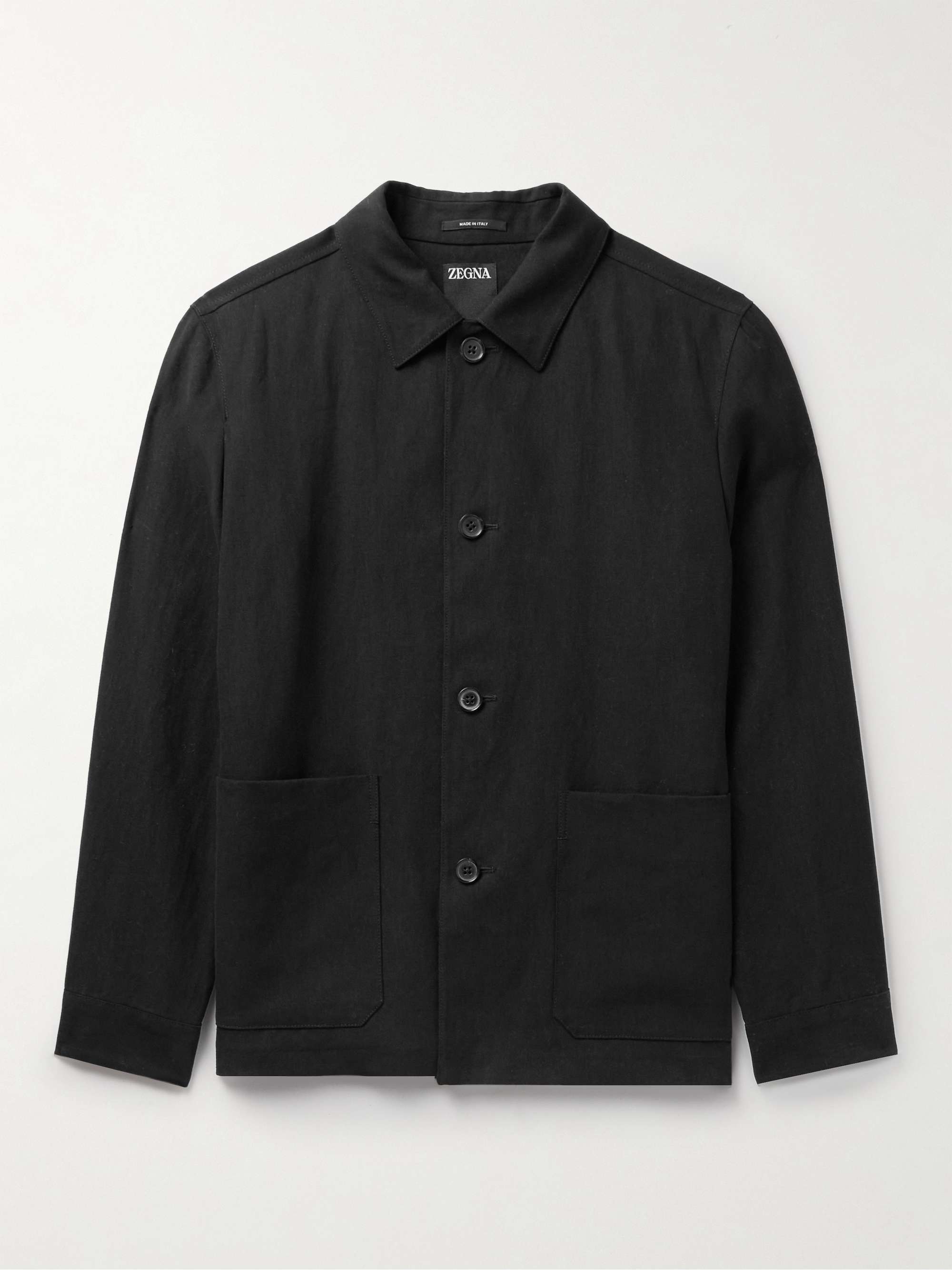 ZEGNA Linen Chore Jacket for Men