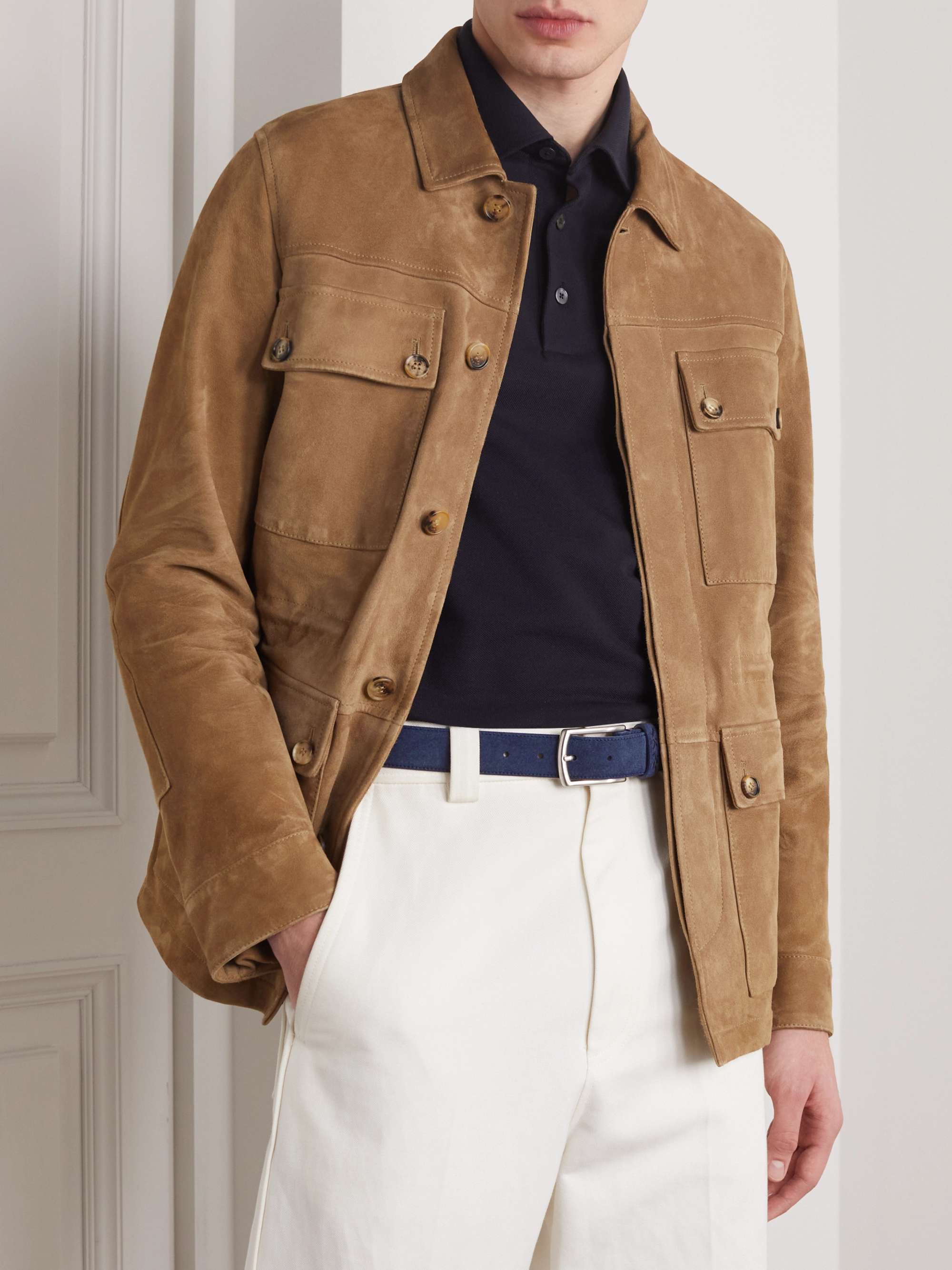 ZEGNA 3cm Suede Belt