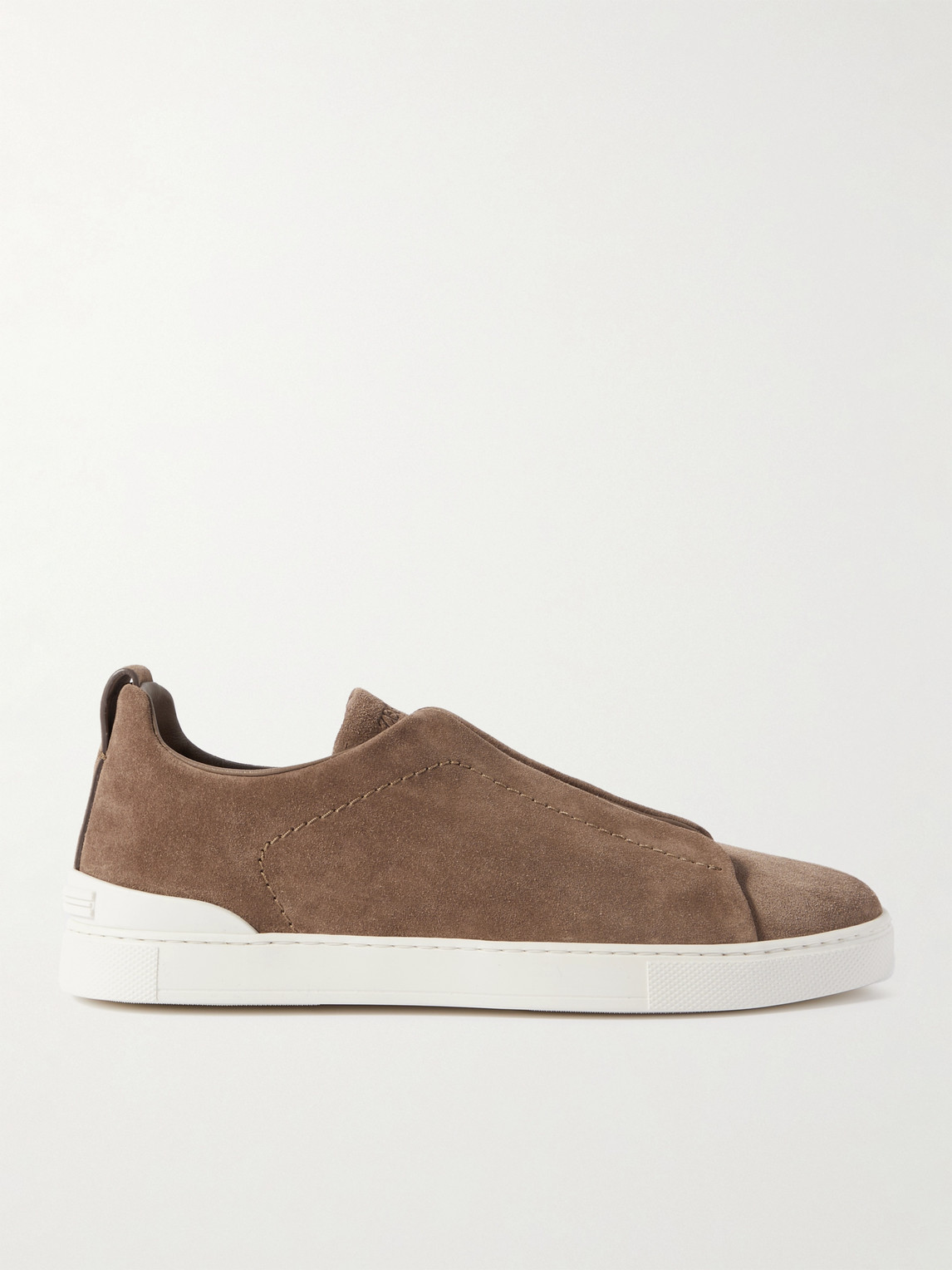 Zegna Triple Stitch™ Suede Slip-On Sneakers - Men