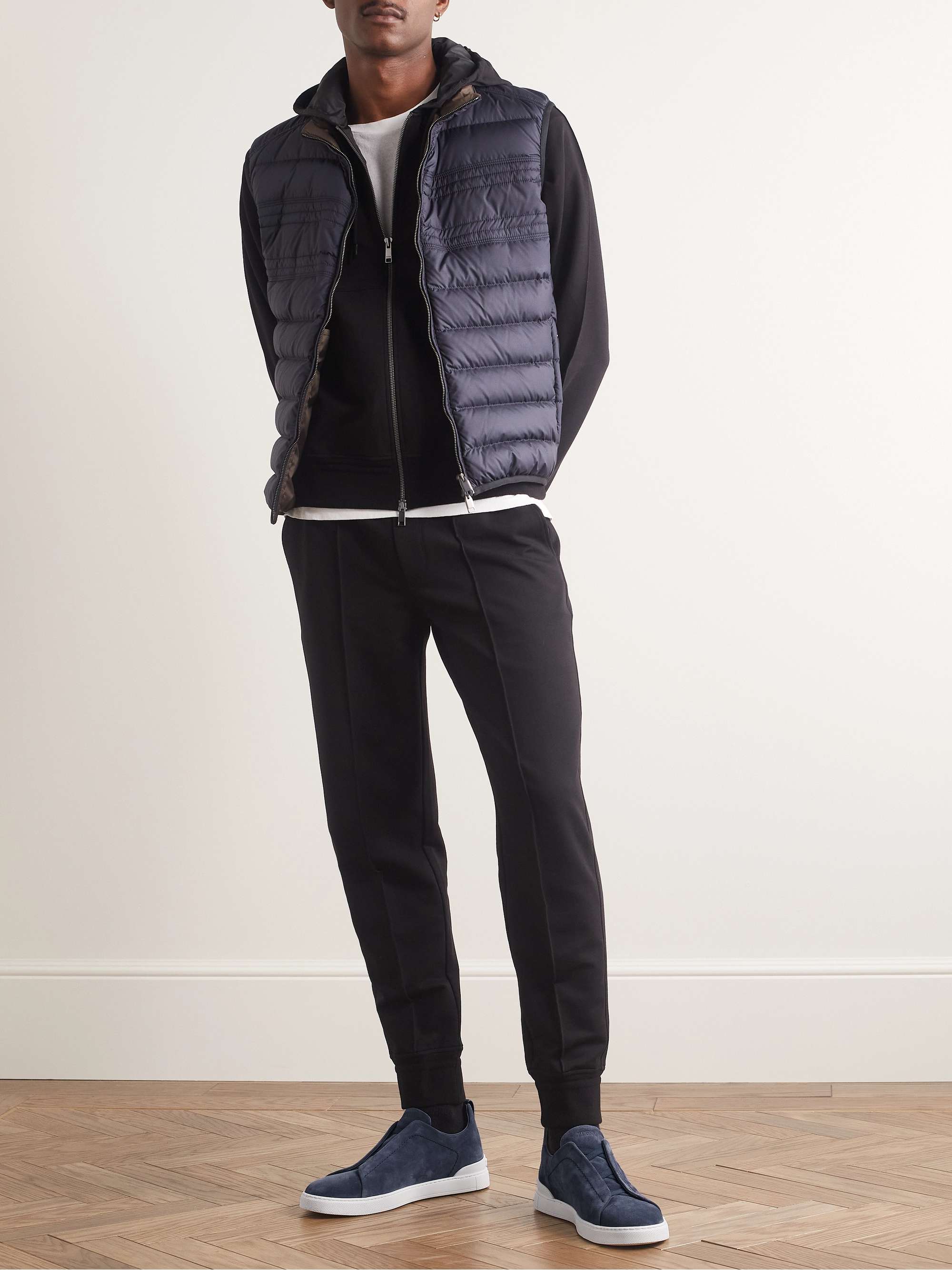 ZEGNA Triple Stitch Suede Sneakers