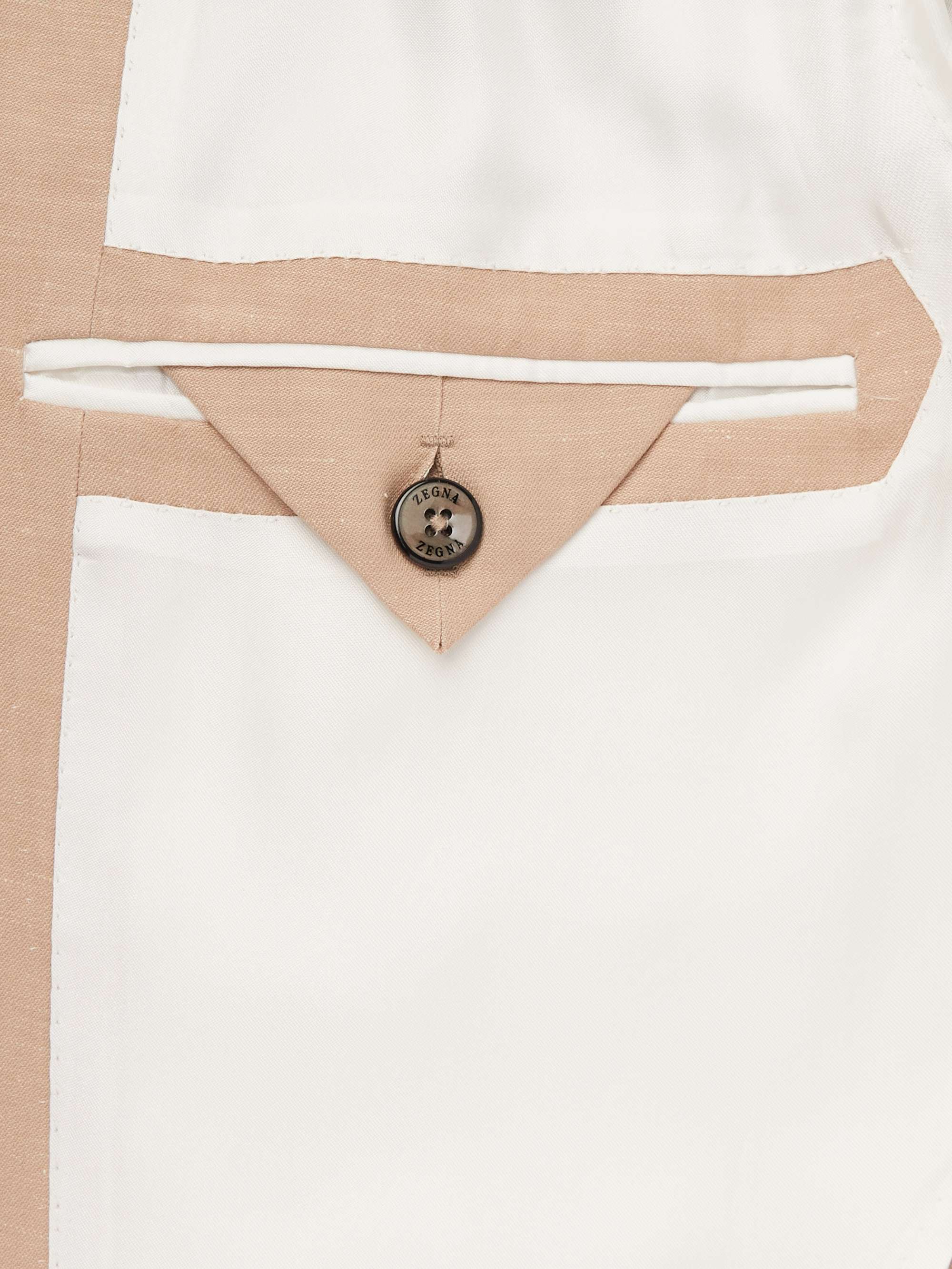 ZEGNA Wool and Linen-Blend Suit Jacket