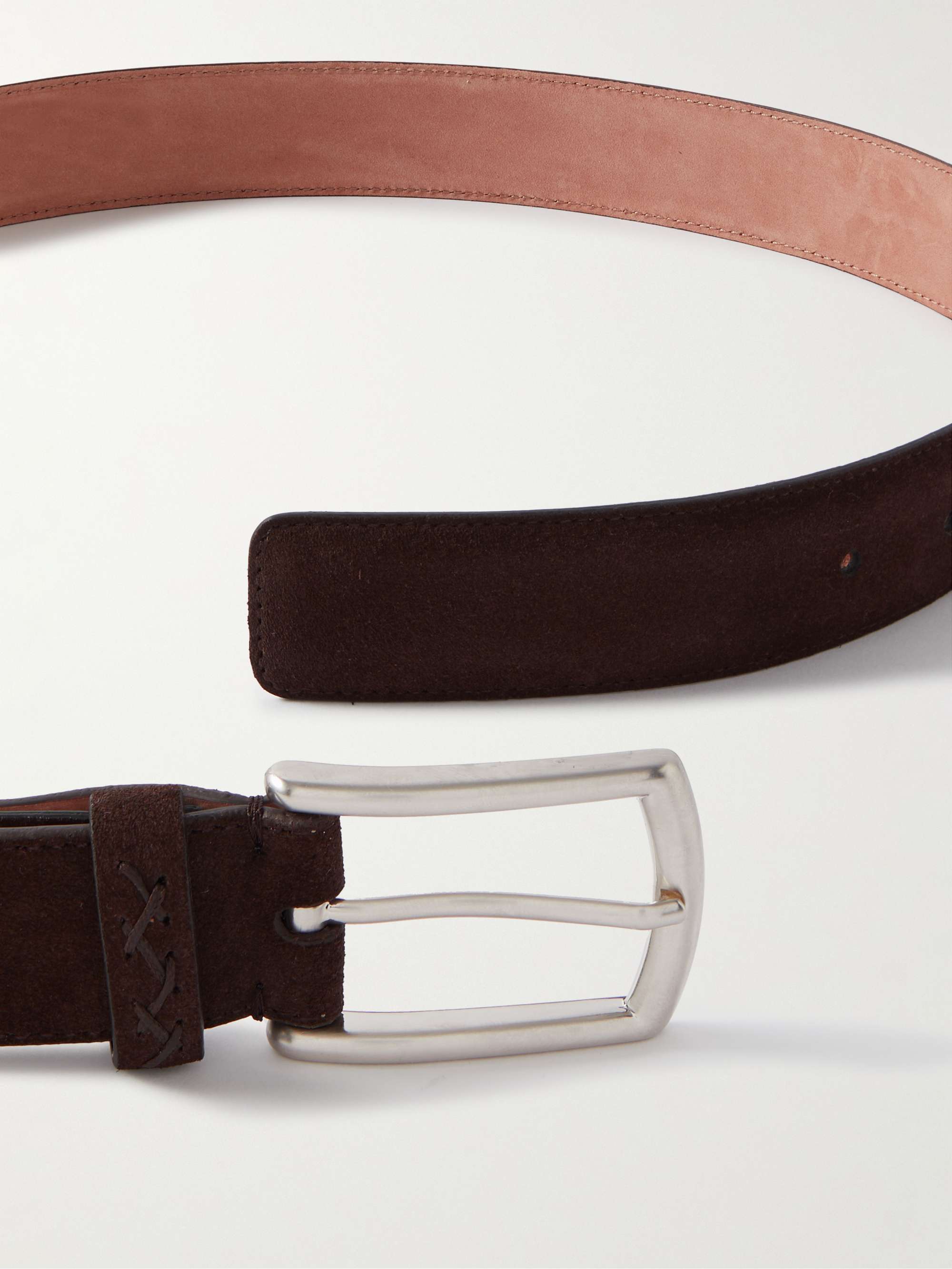 ZEGNA 3cm Suede Belt