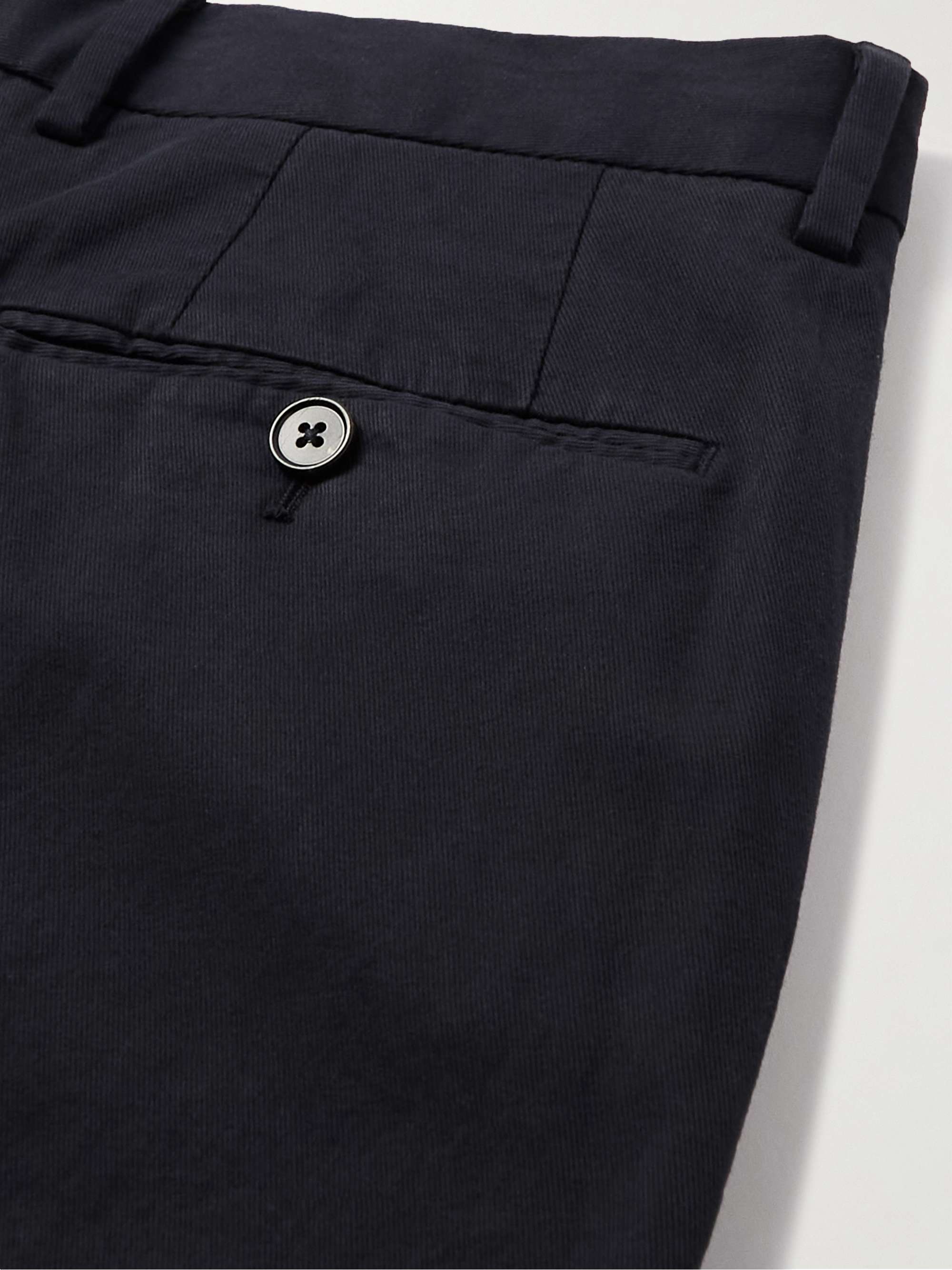 ZEGNA Slim-Fit Stretch-Cotton Twill Trousers