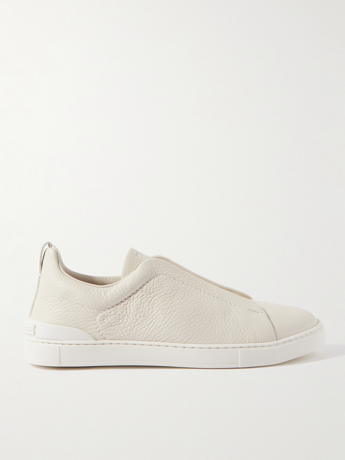 Zegna Triple Stitch™ Full-Grain Leather Slip-On Sneakers - Men