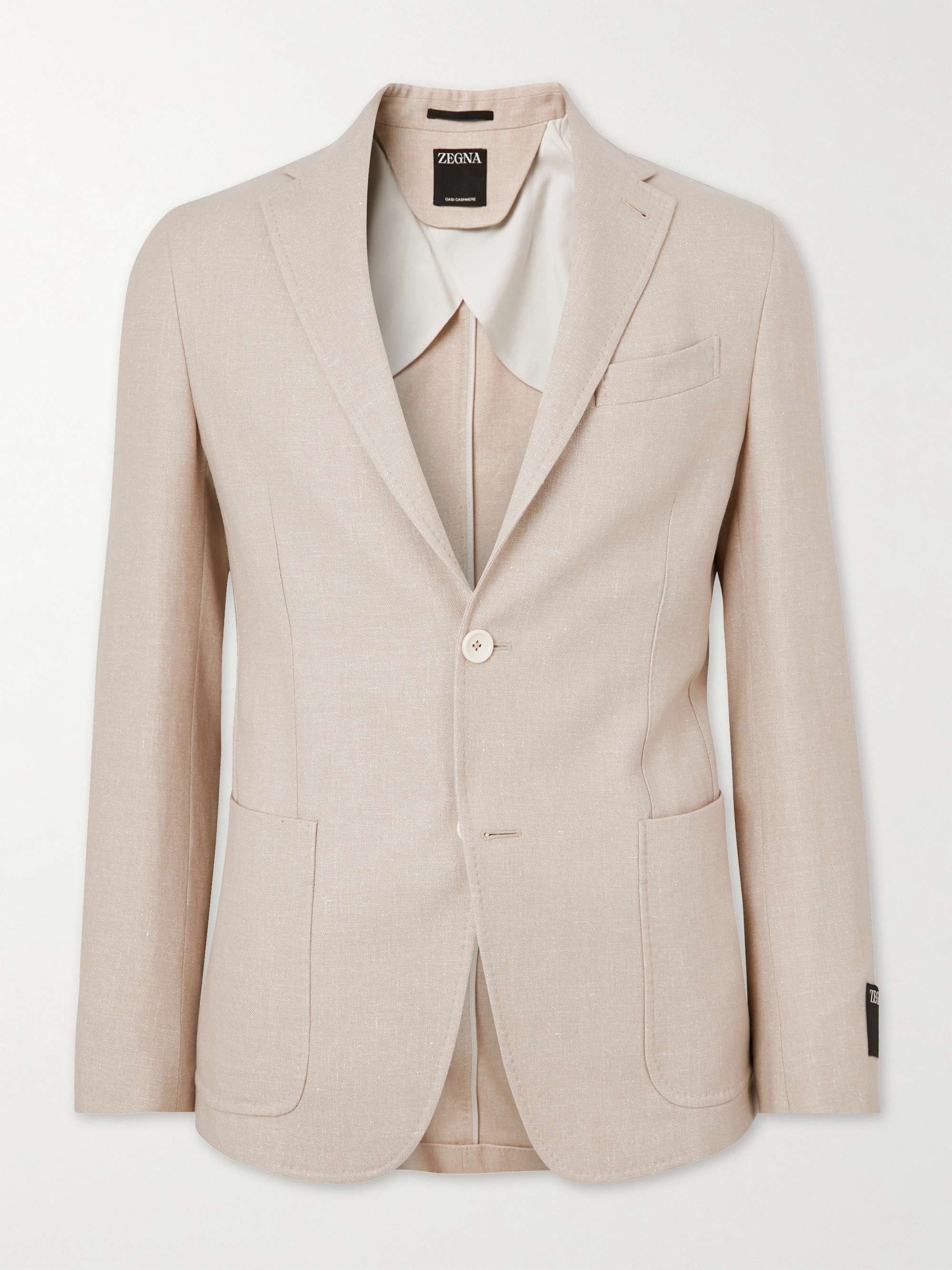 ZEGNA Oasi Cashmere and Cotton-Blend Blazer for Men