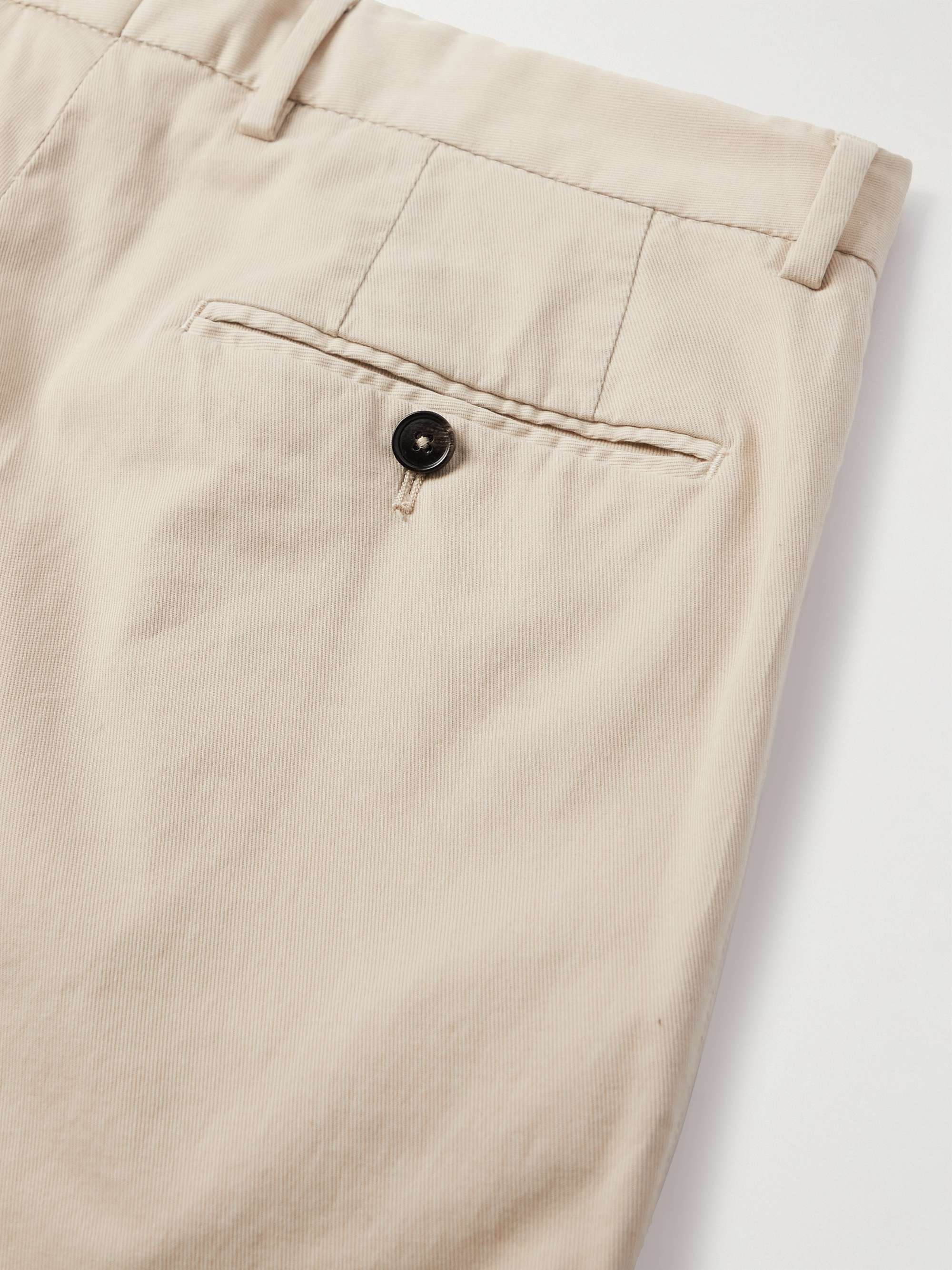 ZEGNA Slim-Fit Stretch-Cotton Twill Trousers