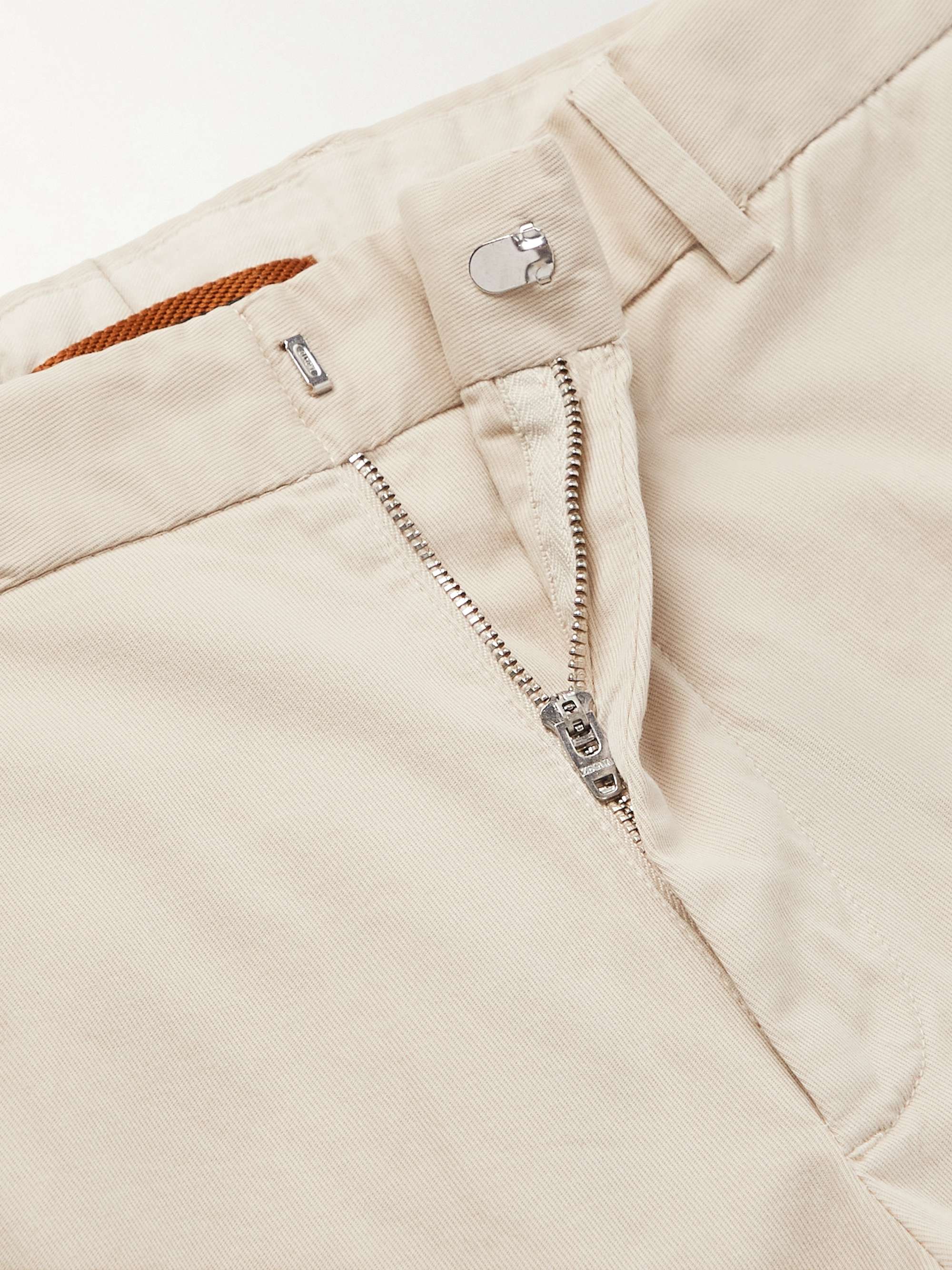 ZEGNA Slim-Fit Stretch-Cotton Twill Trousers