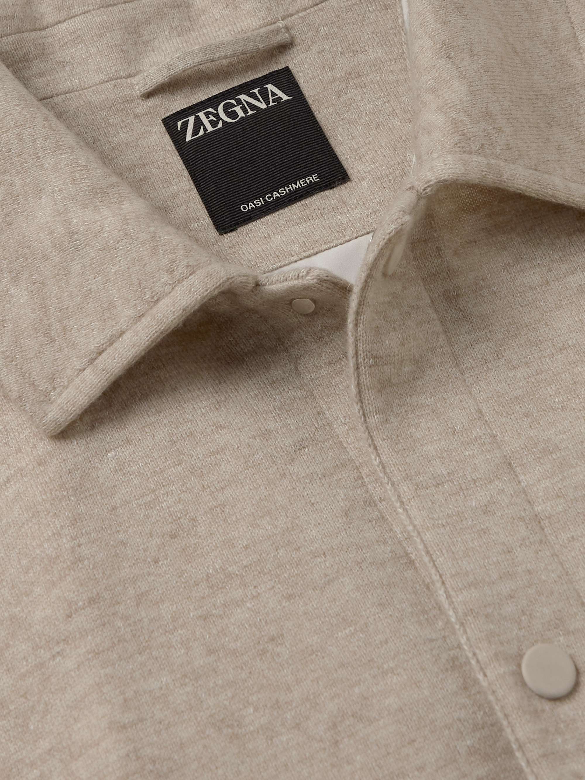 ZEGNA Oasi Cashmere and Linen-Blend Overshirt