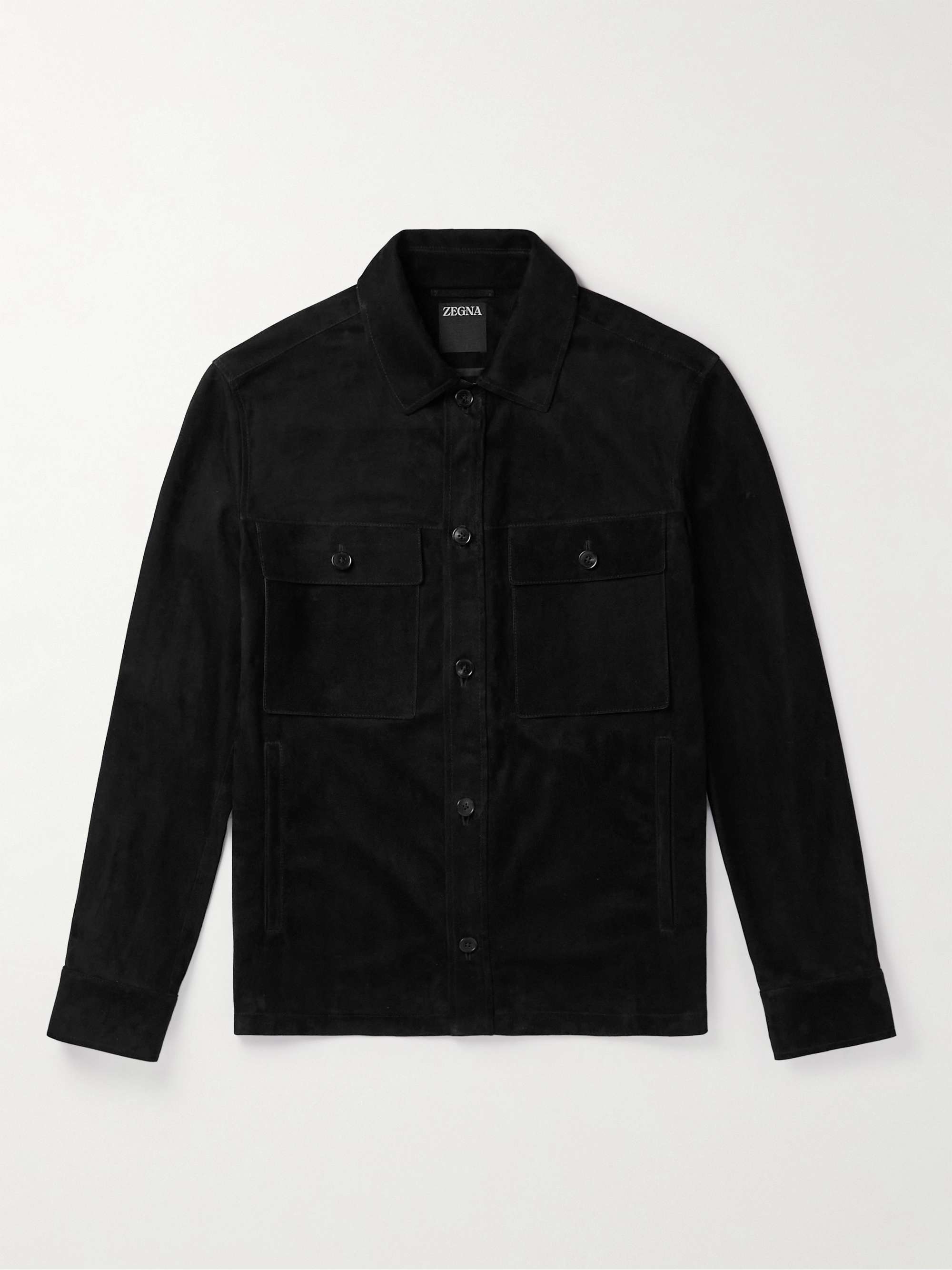 ZEGNA Light Suede Overshirt for Men | MR PORTER