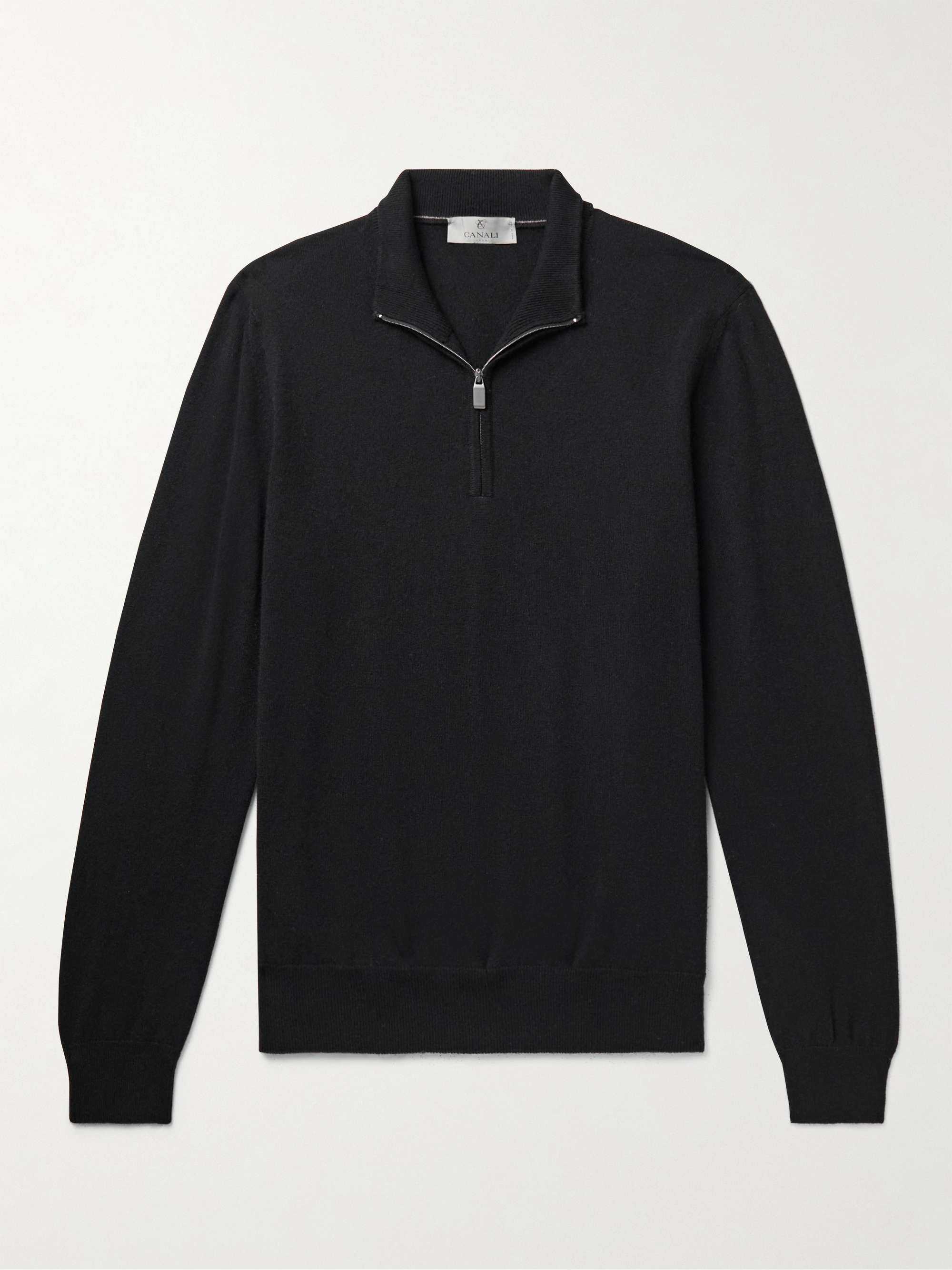 CANALI Slim-Fit Cashmere Half-Zip Sweater for Men | MR PORTER