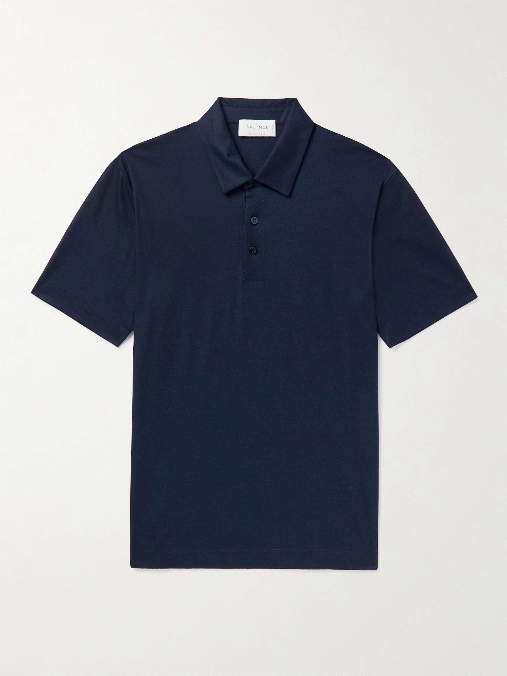 CANALI Cotton-Piqué Polo Shirt for Men | MR PORTER