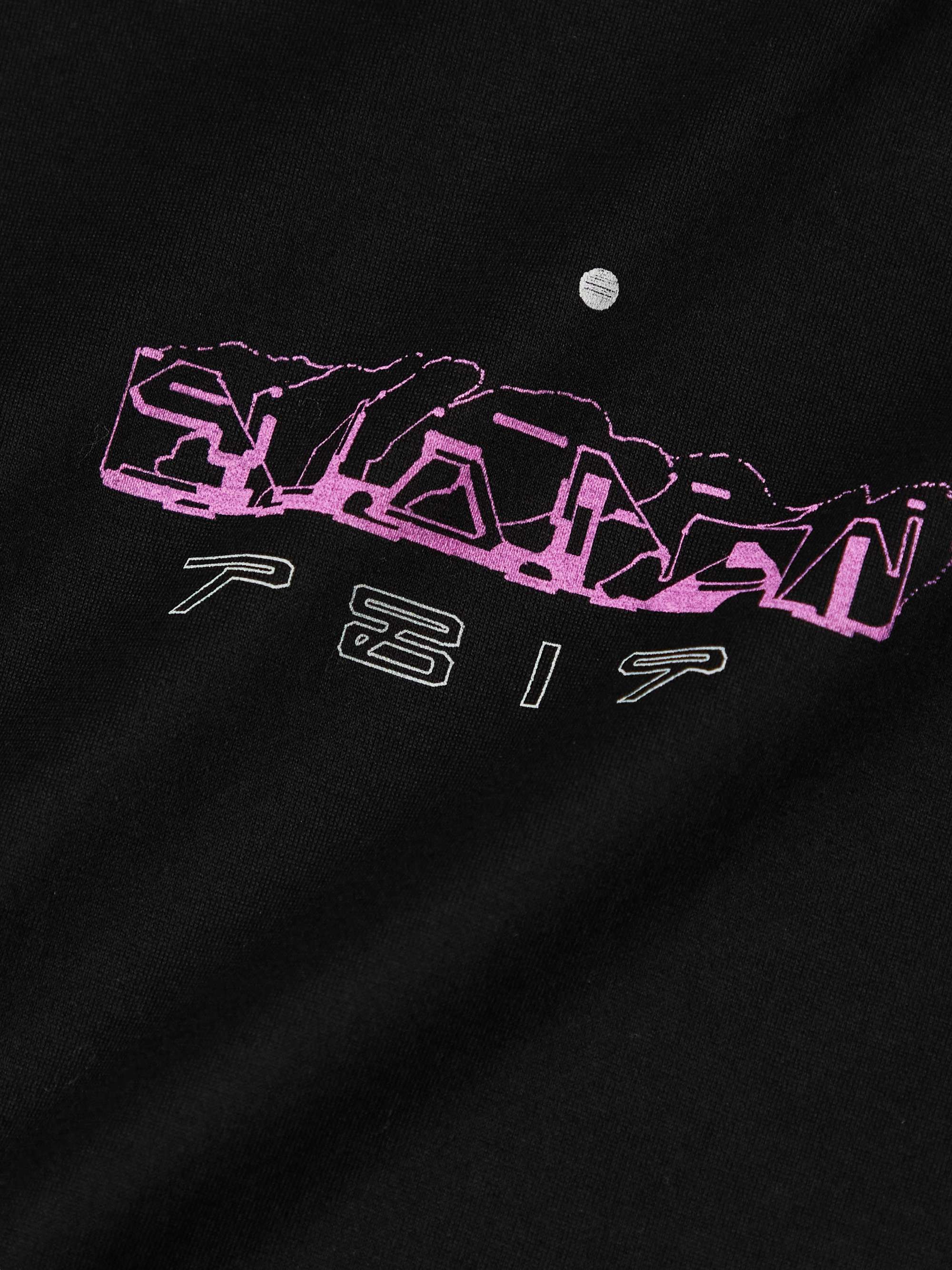 STONE ISLAND SHADOW PROJECT تي شيرت من قطن الجيرسي المصبوغ بعد الحياكة مُزيّن بطبعات