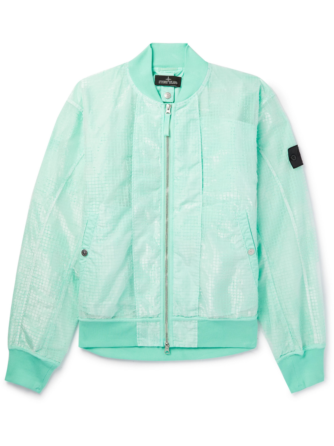 STONE ISLAND SHADOW PROJECT - Logo-Appliquéd Cotton-Blend Ripstop Bomber Jacket - Men - Green - L
