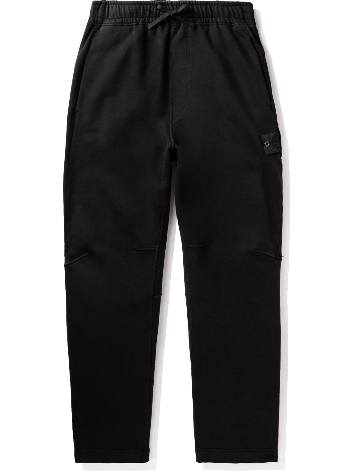 Straight-Leg Logo-Appliquéd Cotton-Jersey Sweatpants