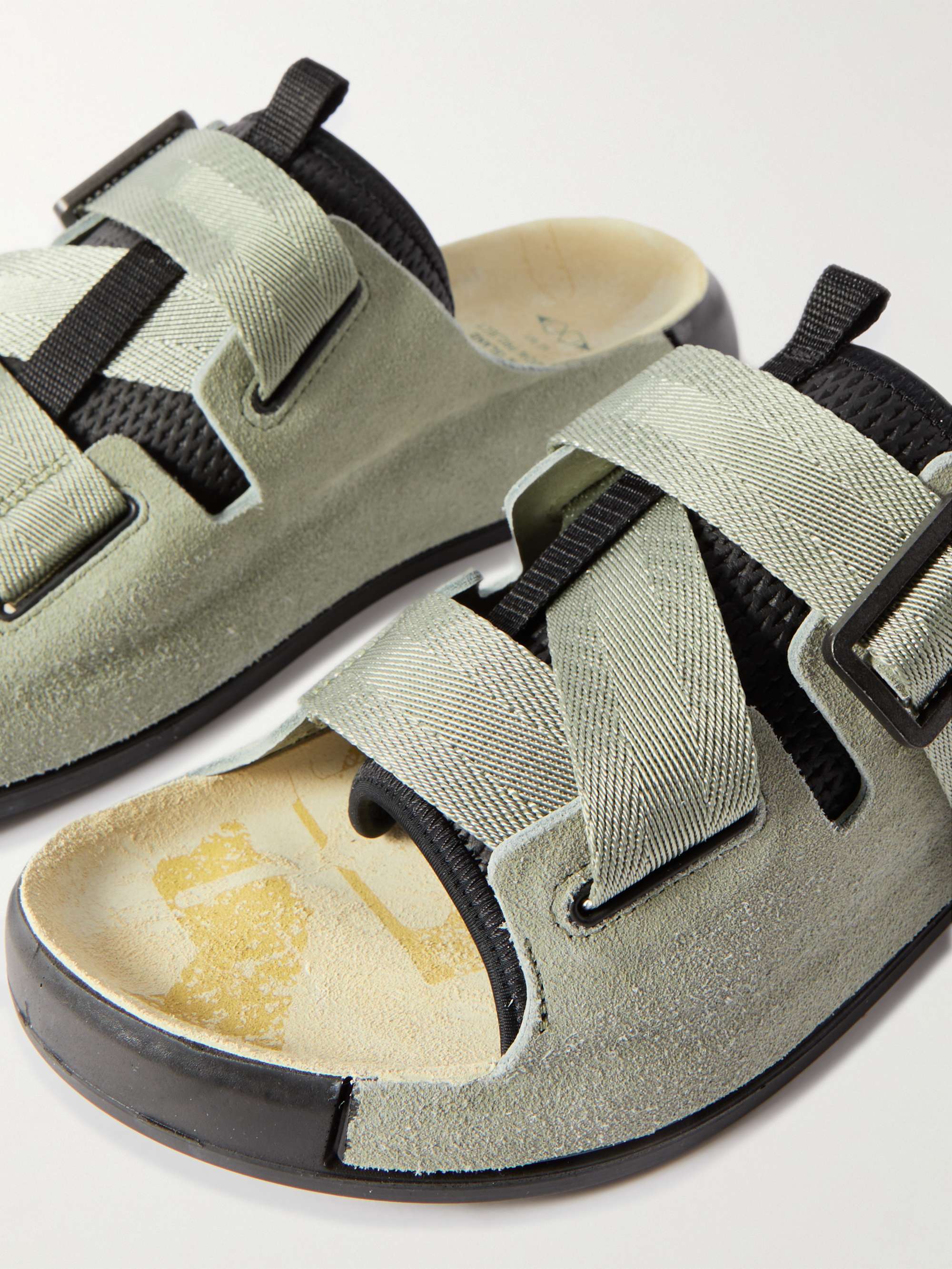 STONE ISLAND SHADOW PROJECT Suede and Mesh Sandals