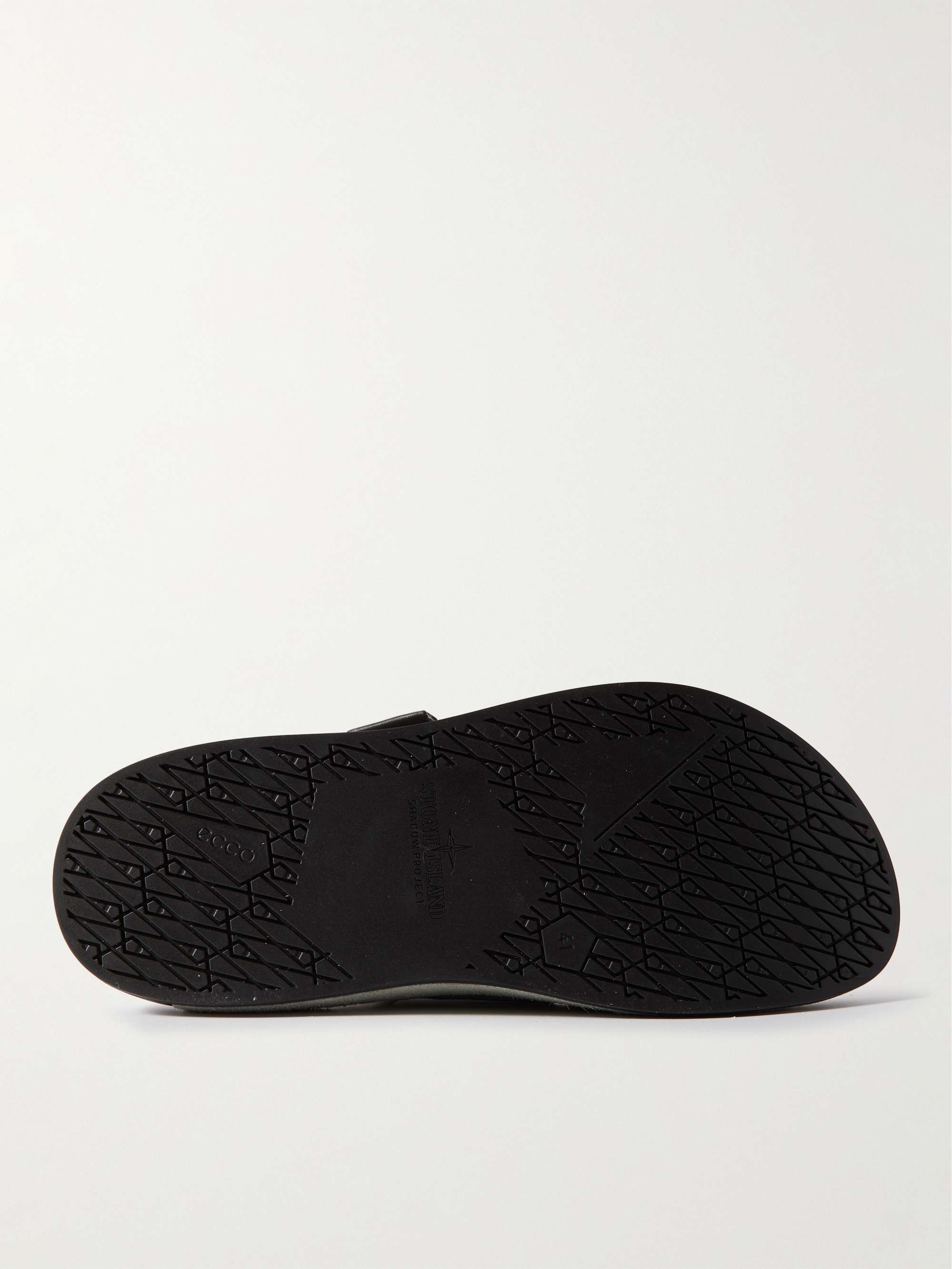 STONE ISLAND SHADOW PROJECT Suede and Mesh Sandals