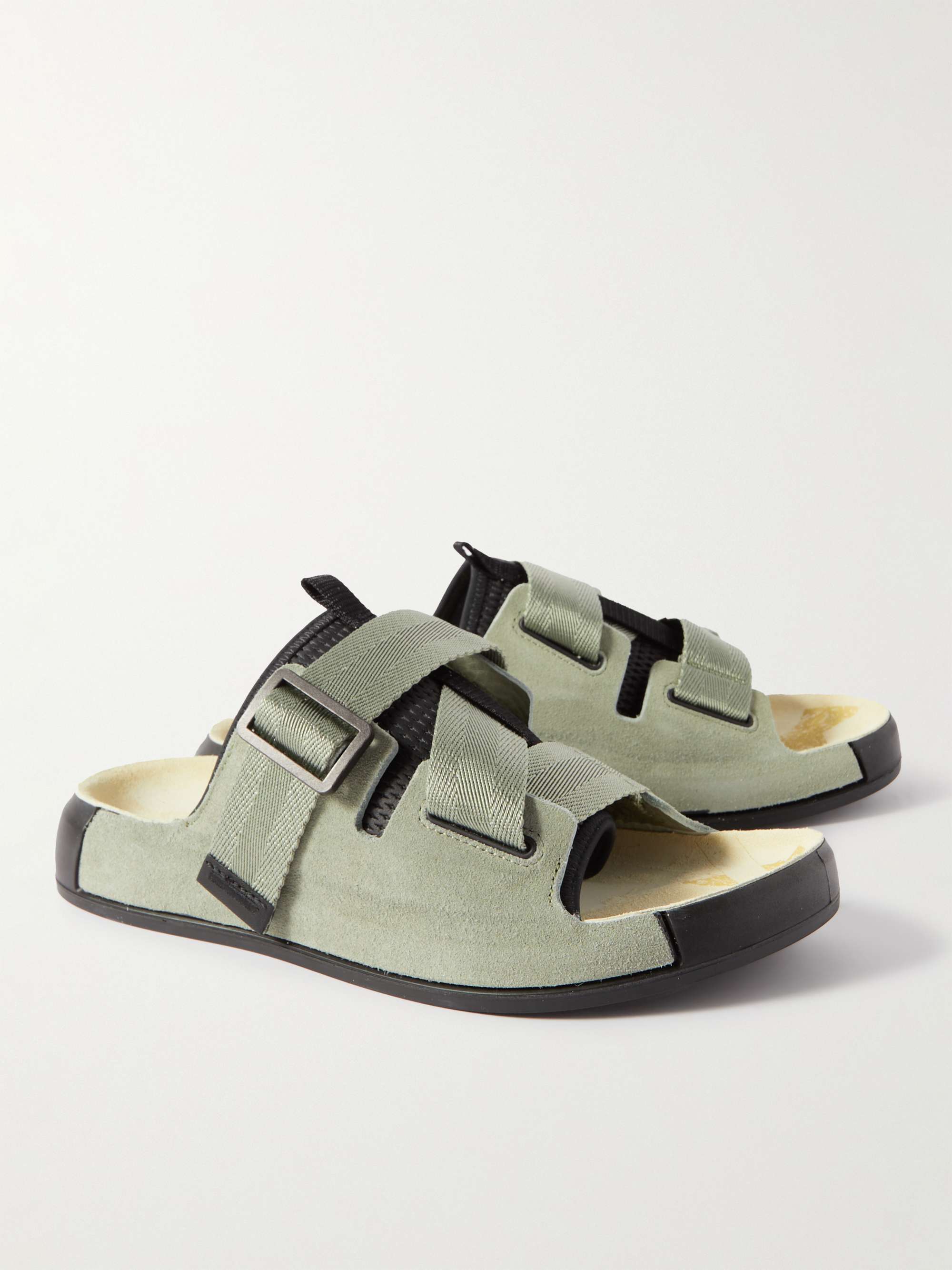 STONE ISLAND SHADOW PROJECT Suede and Mesh Sandals