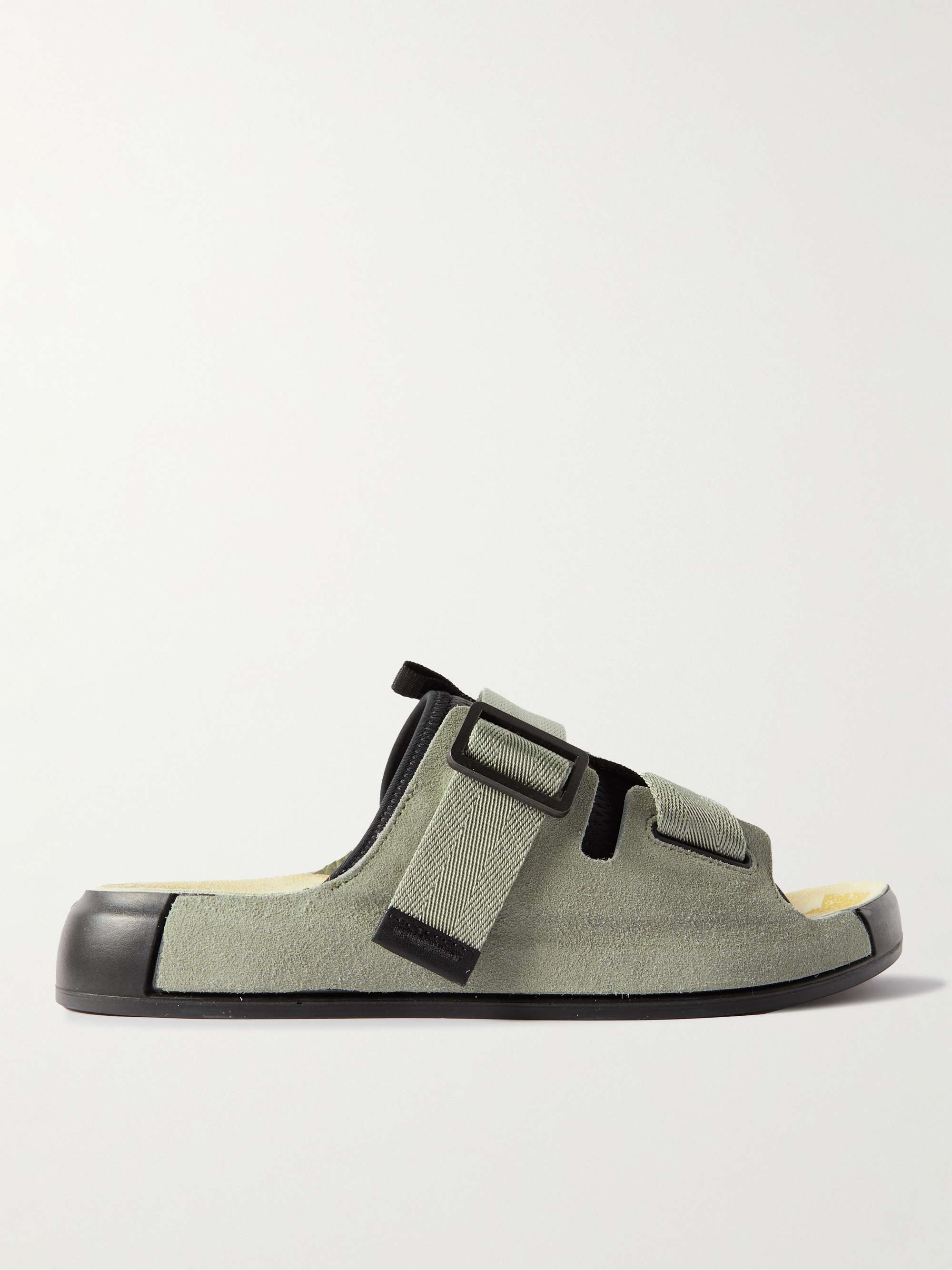 STONE ISLAND SHADOW PROJECT Suede and Mesh Sandals
