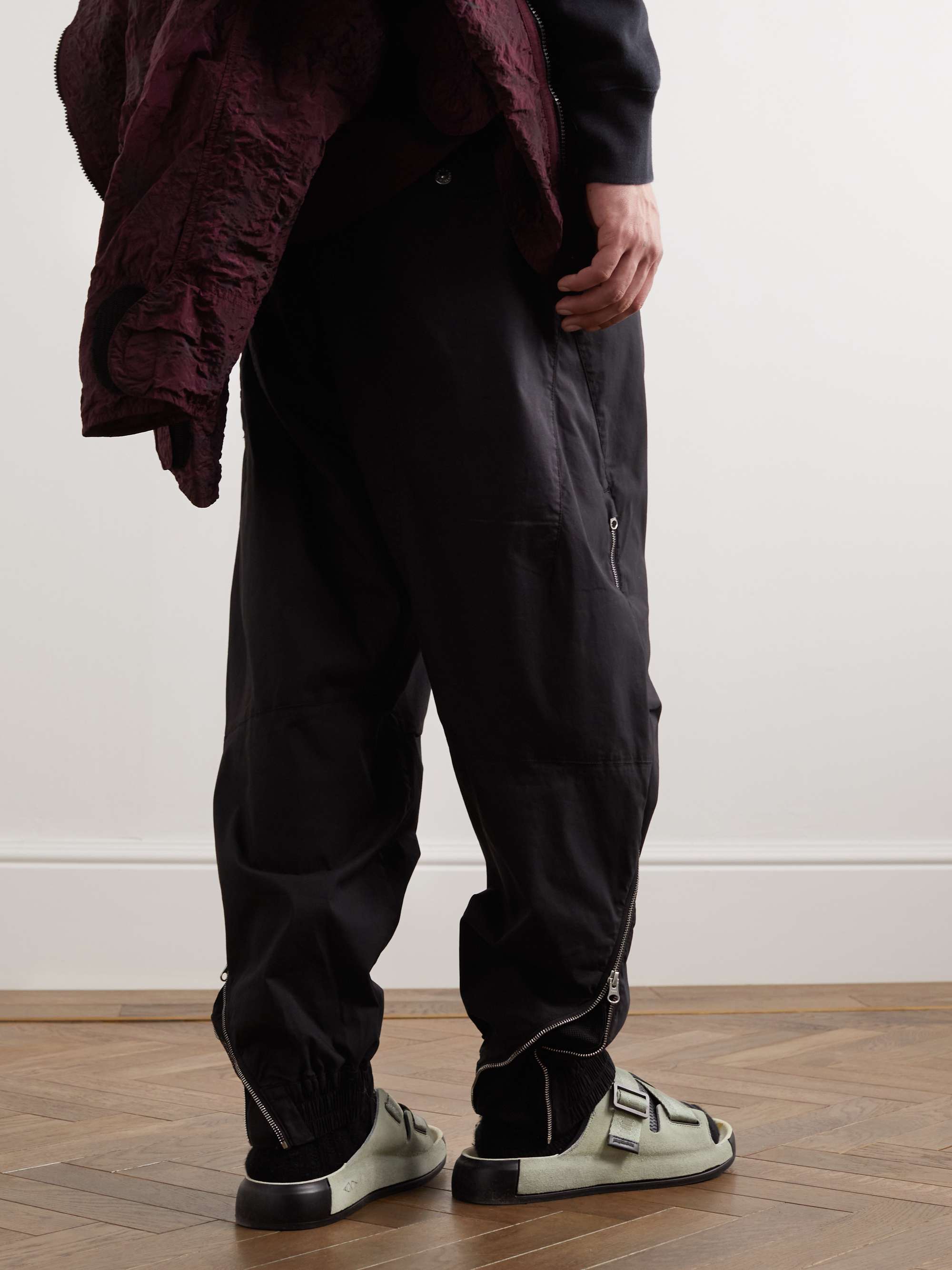 STONE ISLAND SHADOW PROJECT Suede and Mesh Sandals