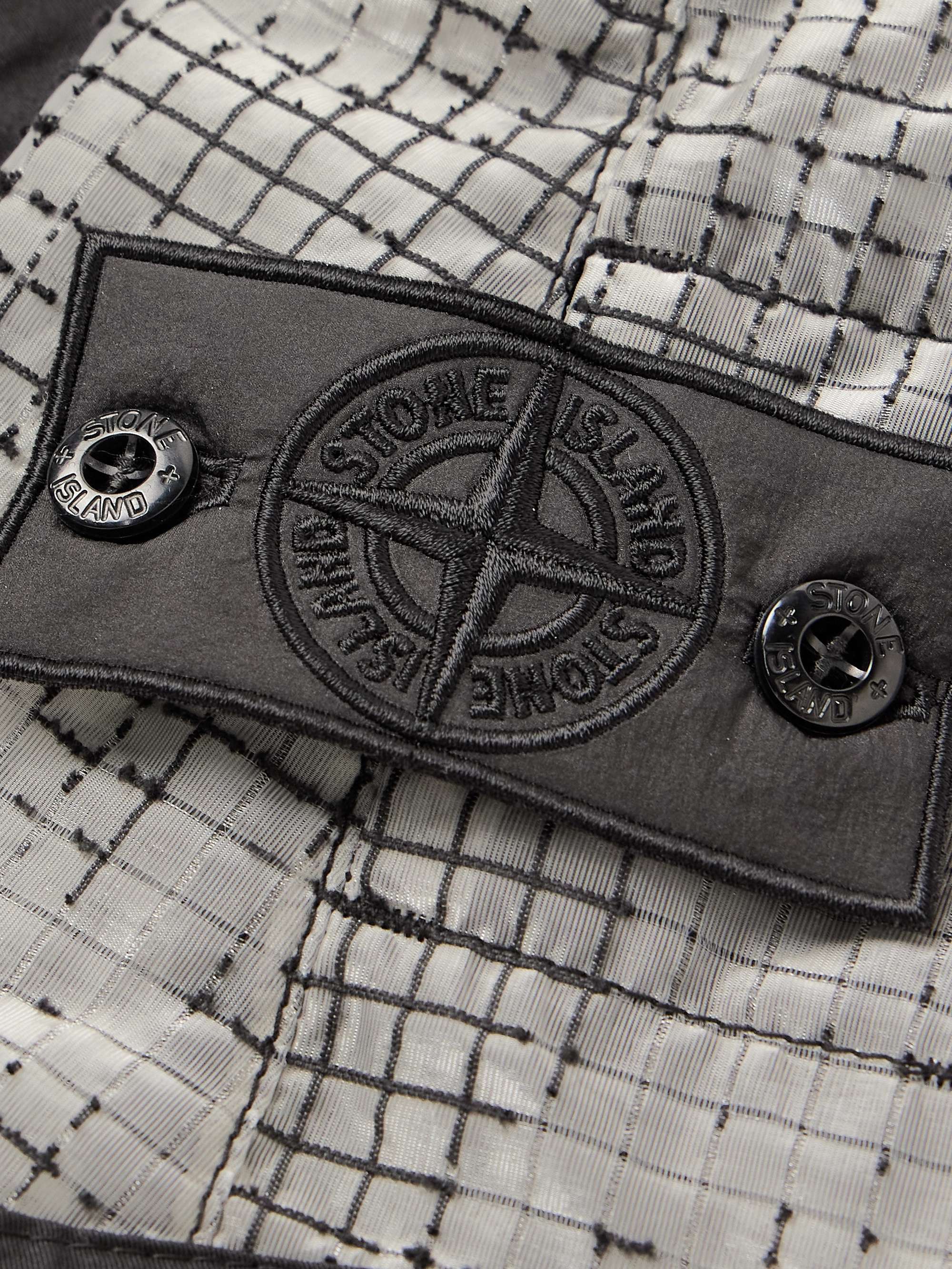 STONE ISLAND SHADOW PROJECT Gilet in twill di misto cotone con inserti in ripstop