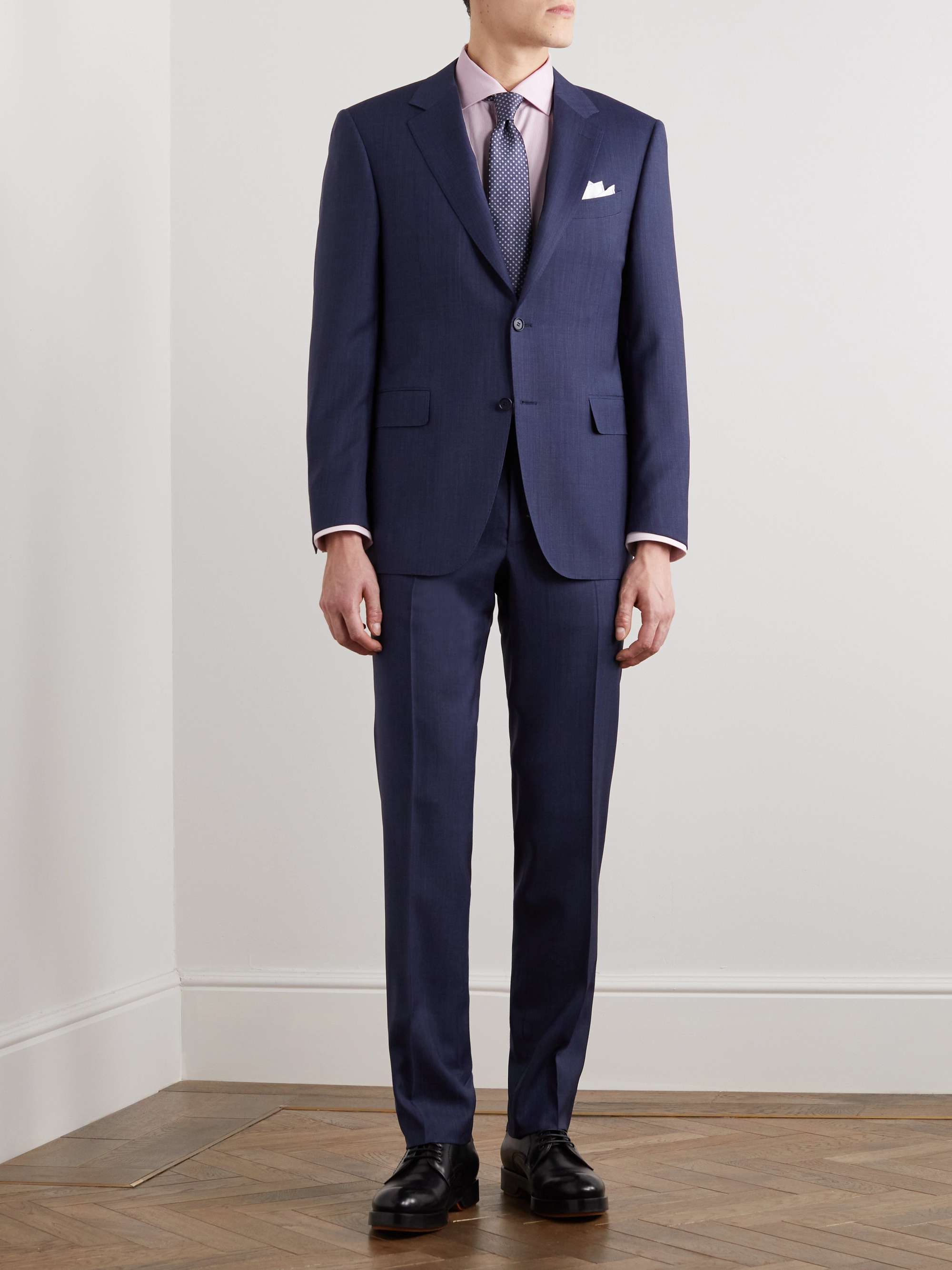 CANALI Impeccable Slim-Fit Striped Stretch-Cotton Shirt