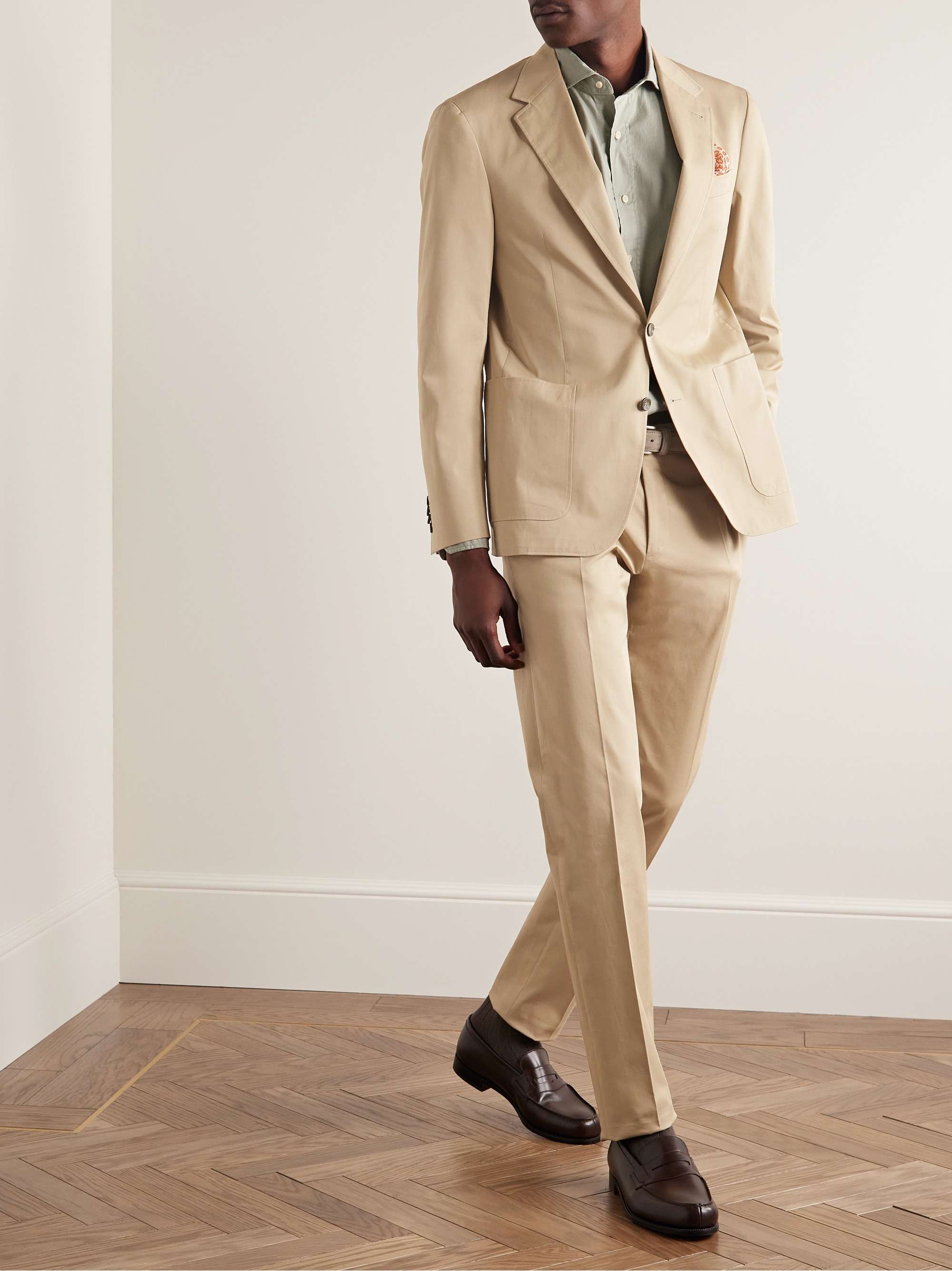 CANALI Cotton-Blend Suit Jacket