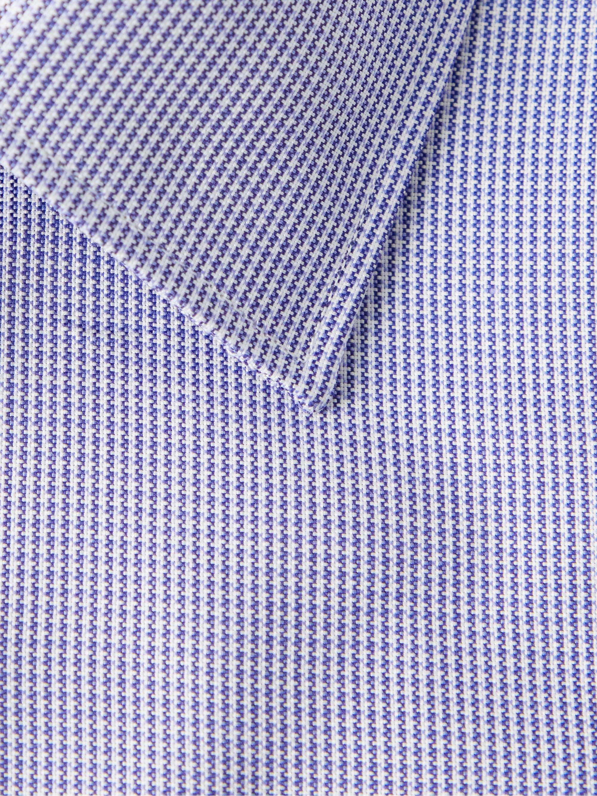 CANALI Slim-Fit Puppytooth Impeccabile Cotton Shirt
